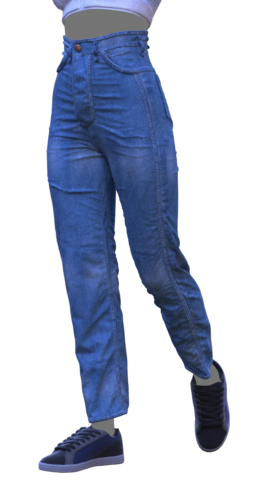 GENESIS 8 FEMALE: realistic jeans and top| CLO3D| MD PROJECT +OBJ