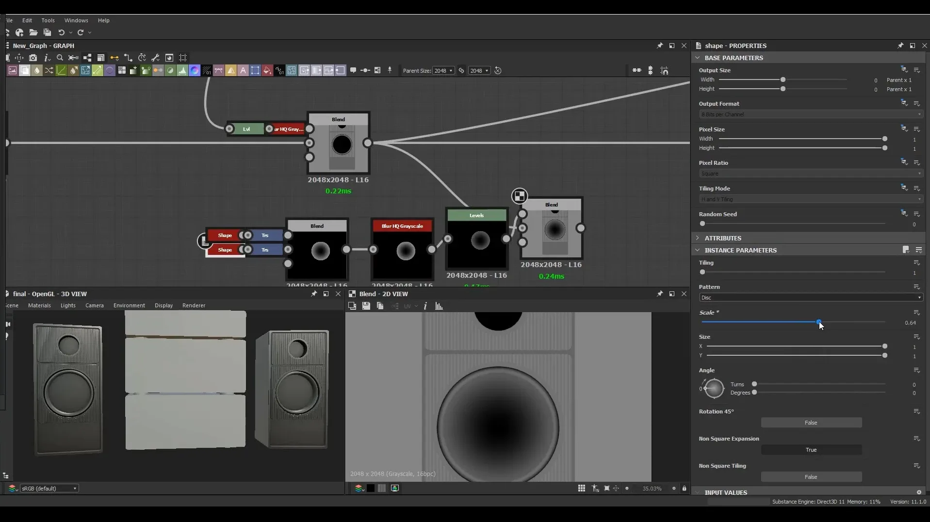 Creating a Stereo System in Substance Designer