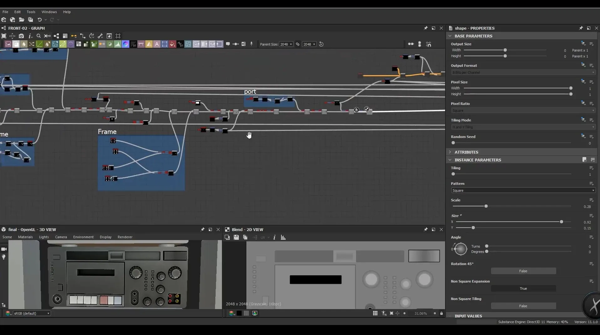 Creating a Stereo System in Substance Designer