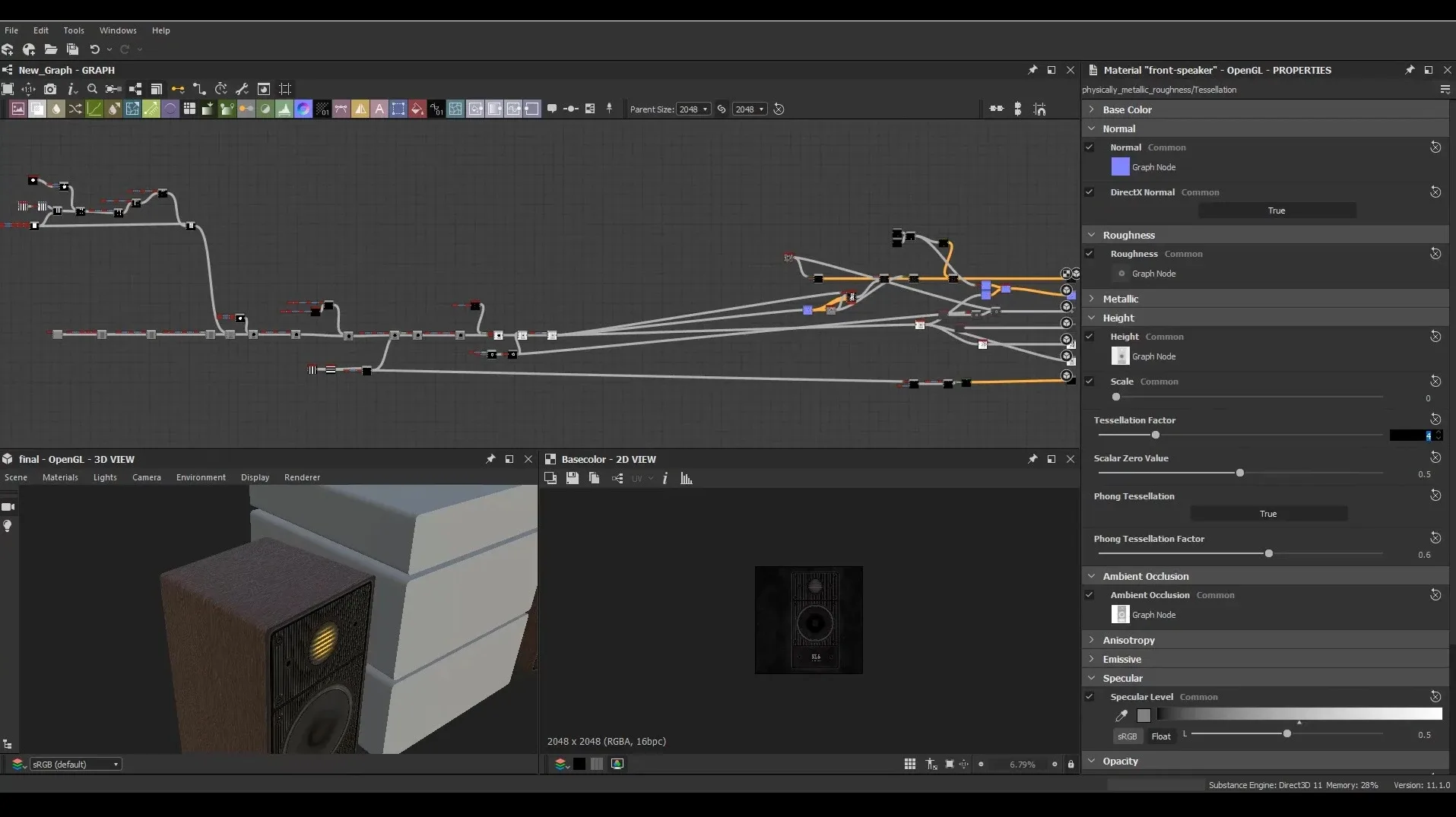 Creating a Stereo System in Substance Designer