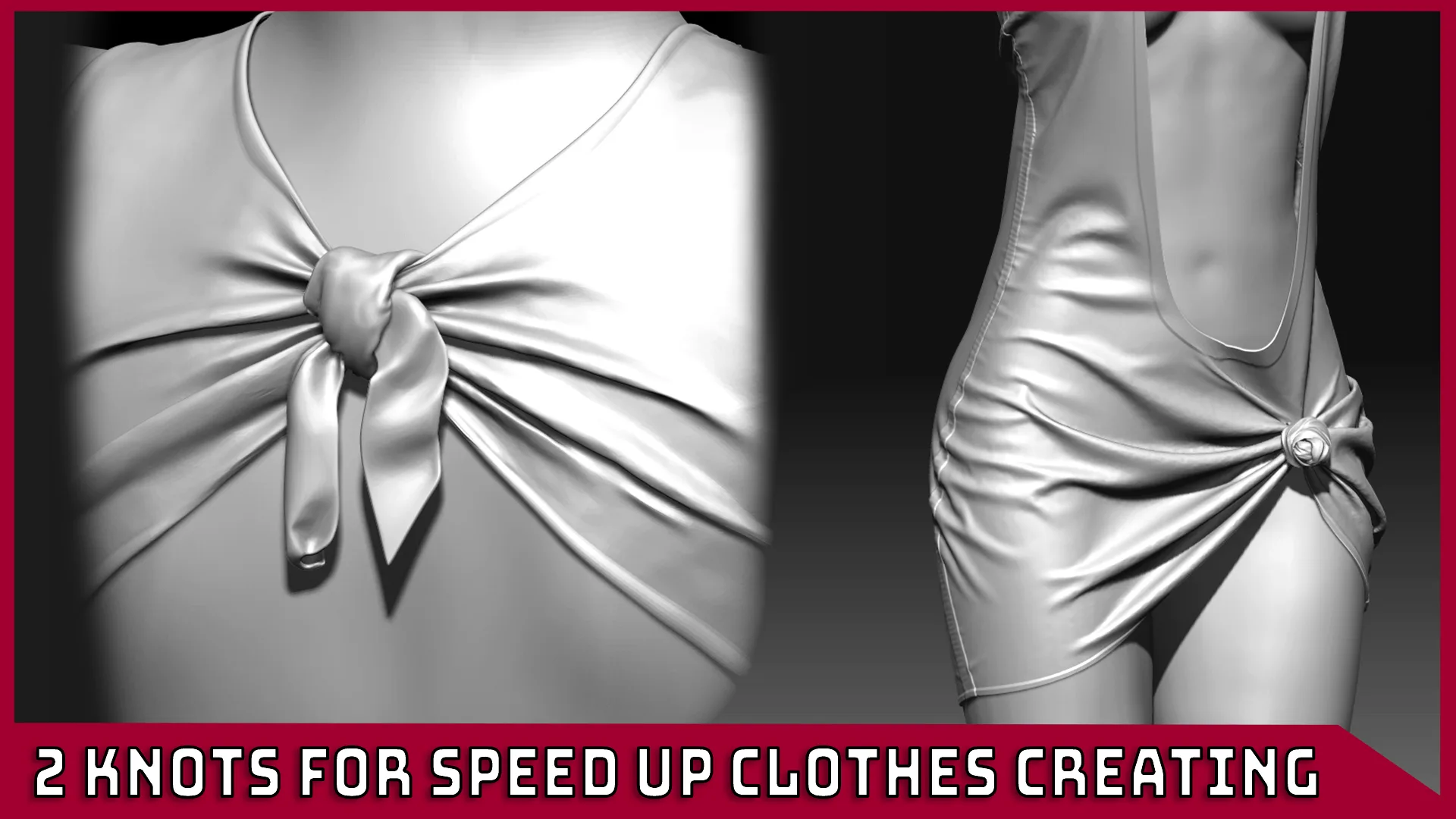 2 IMM Knots for Speed Up Clothes Creating in ZBrush
