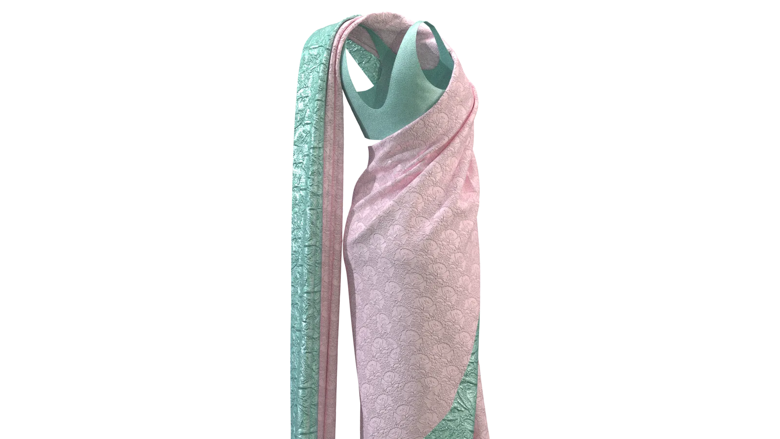 GENESIS 8 FEMALE: realistic SARI| CLO3D| MARVELOUS DESIGNER PROJECT +OBJ+GARMENT+FBX