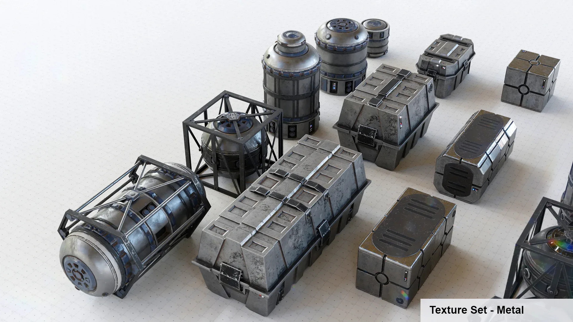 Star Wars Cargo Crates And Barrels 33 Variants - 3D PBR AssetKit