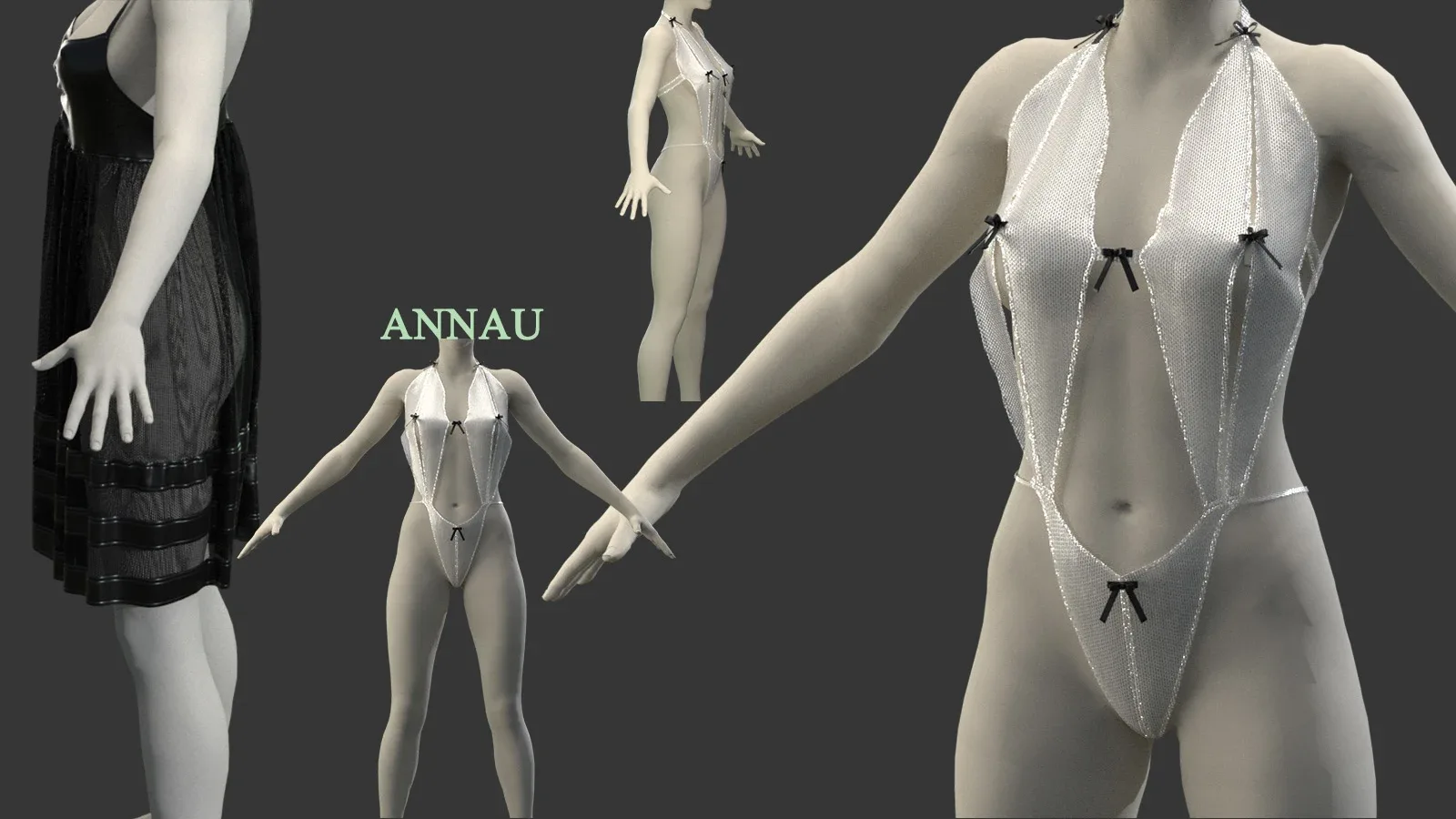 GENESIS 8 FEMALE: LINGERIE SET| CLO3D| MARVELOUS DESIGNER PROJECT +OBJ+FBX