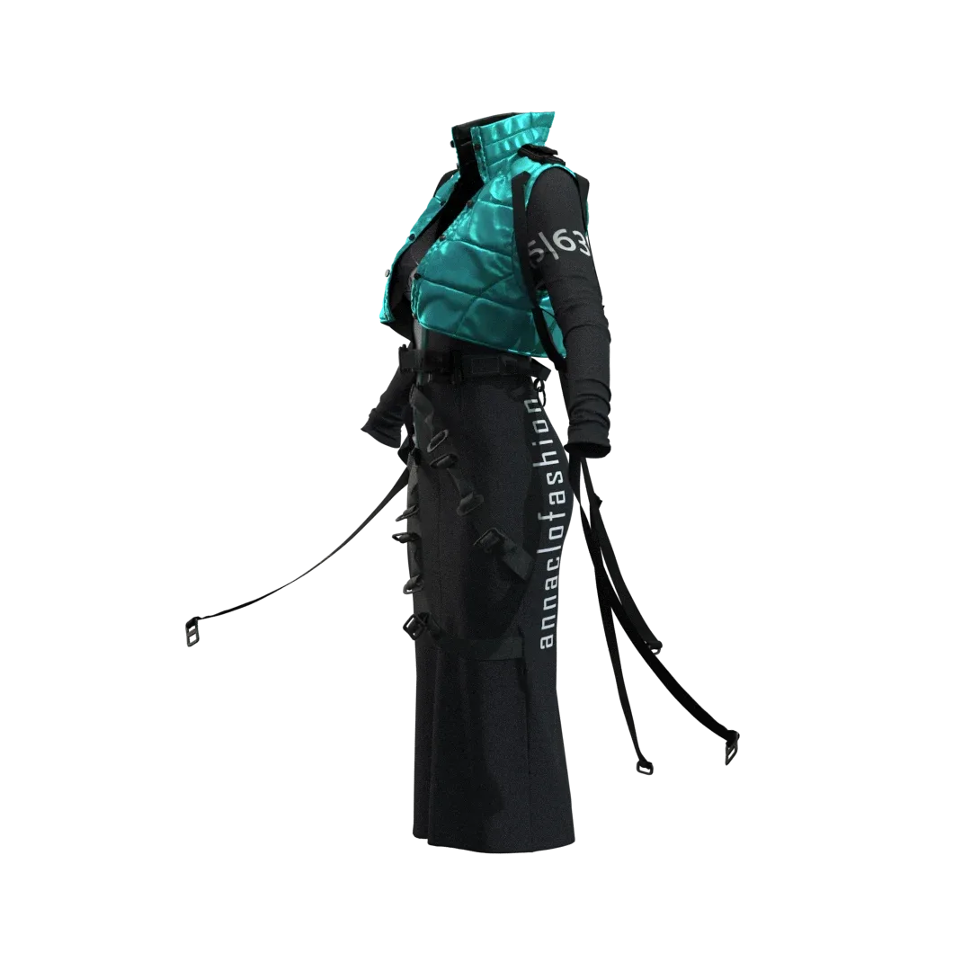 GENESIS 8 FEMALE: realistic SPACE, CYBERPUNK|SCIFI SET| CLO3D| MARVELOUS DESIGNER PROJECT +OBJ+GARMENT+FBX