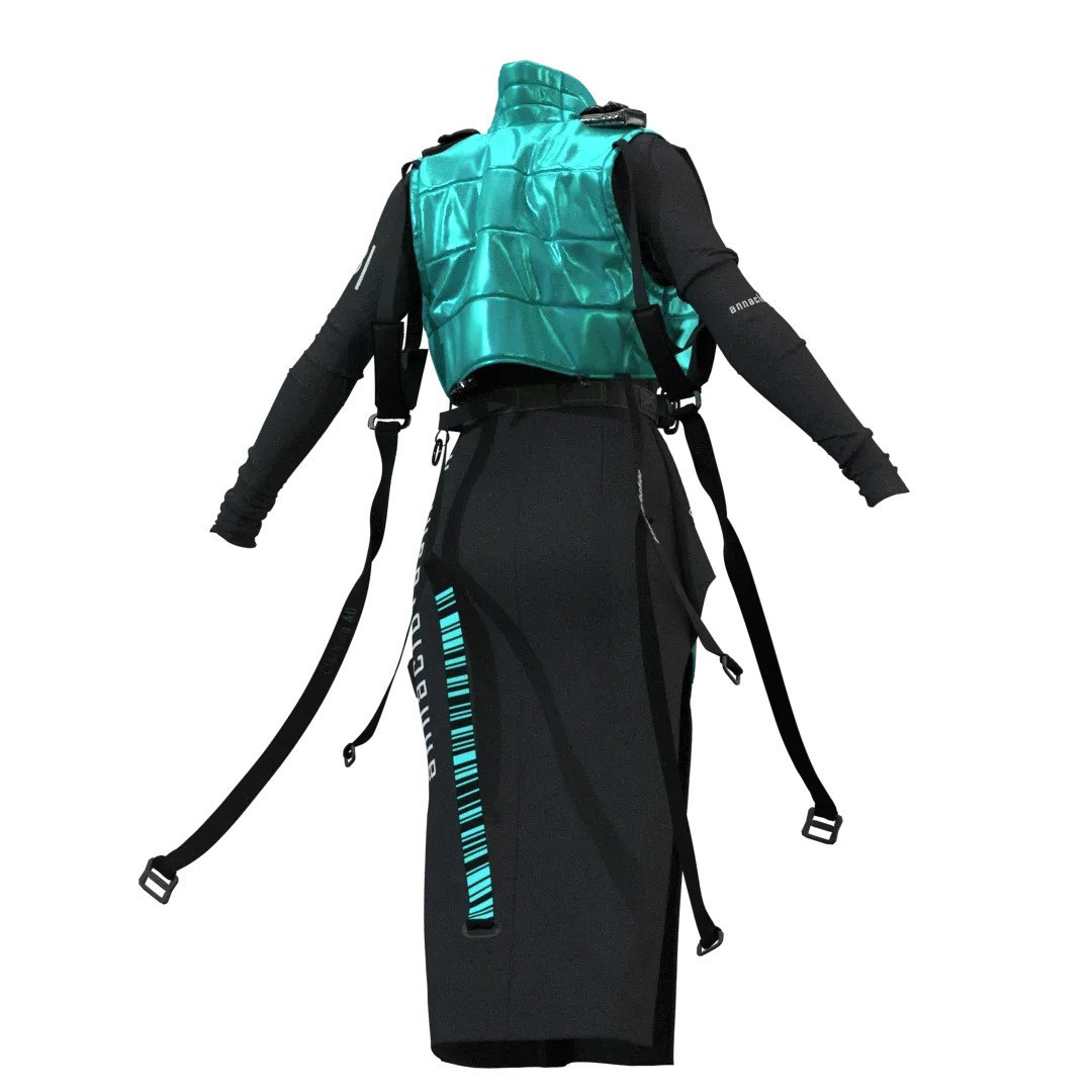 GENESIS 8 FEMALE: realistic SPACE, CYBERPUNK|SCIFI SET| CLO3D| MARVELOUS DESIGNER PROJECT +OBJ+GARMENT+FBX