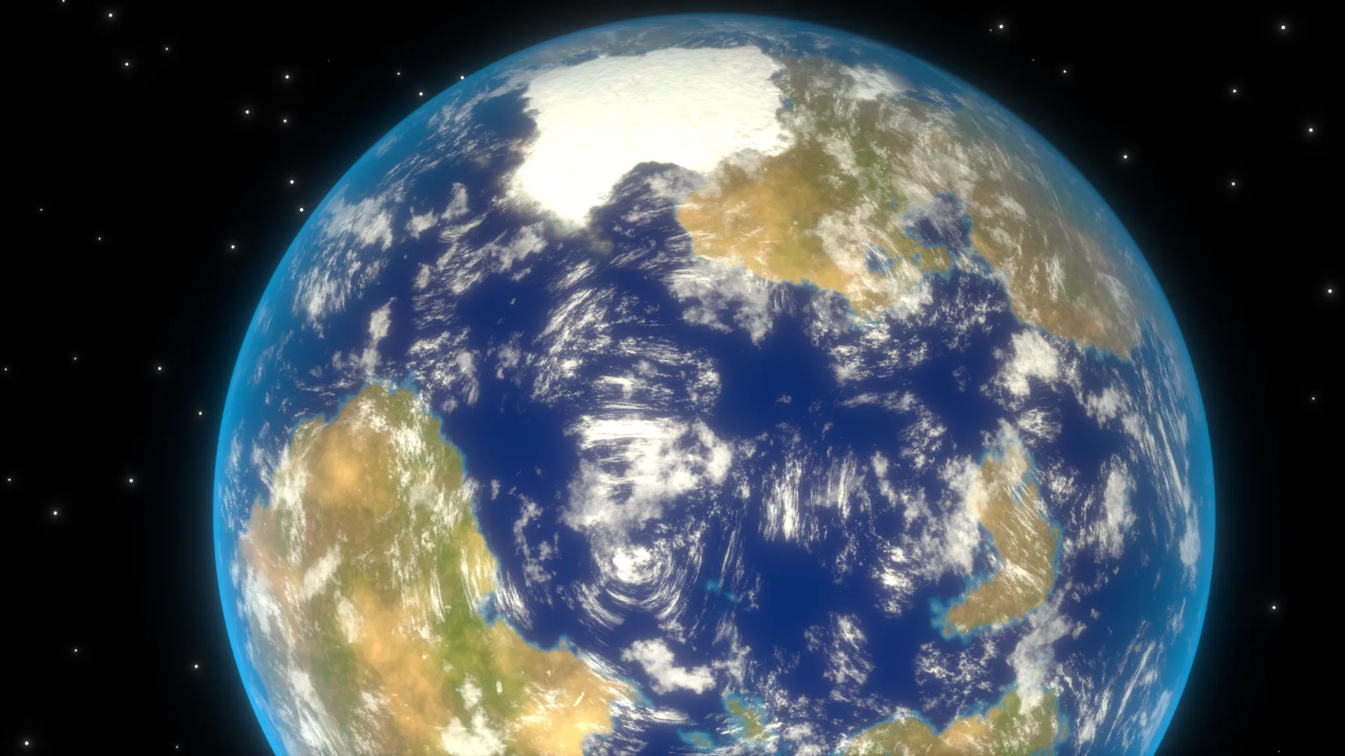 Completely Procedural Earth (Blender)