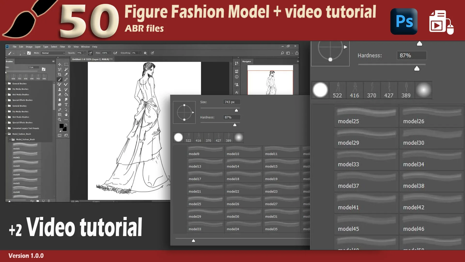 50 Model Figure / Demo Video - Fashion Designer