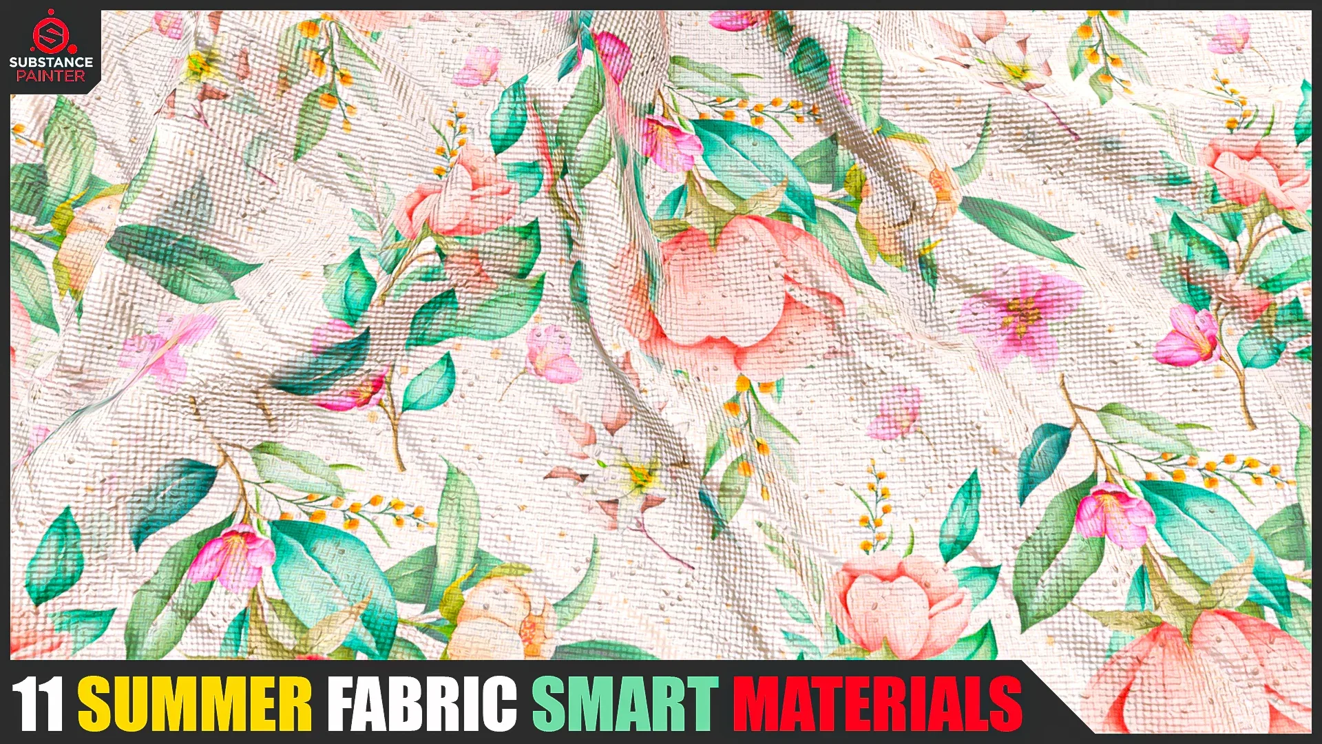 11 Summer Fabric Smart Materials (Substance Painter)