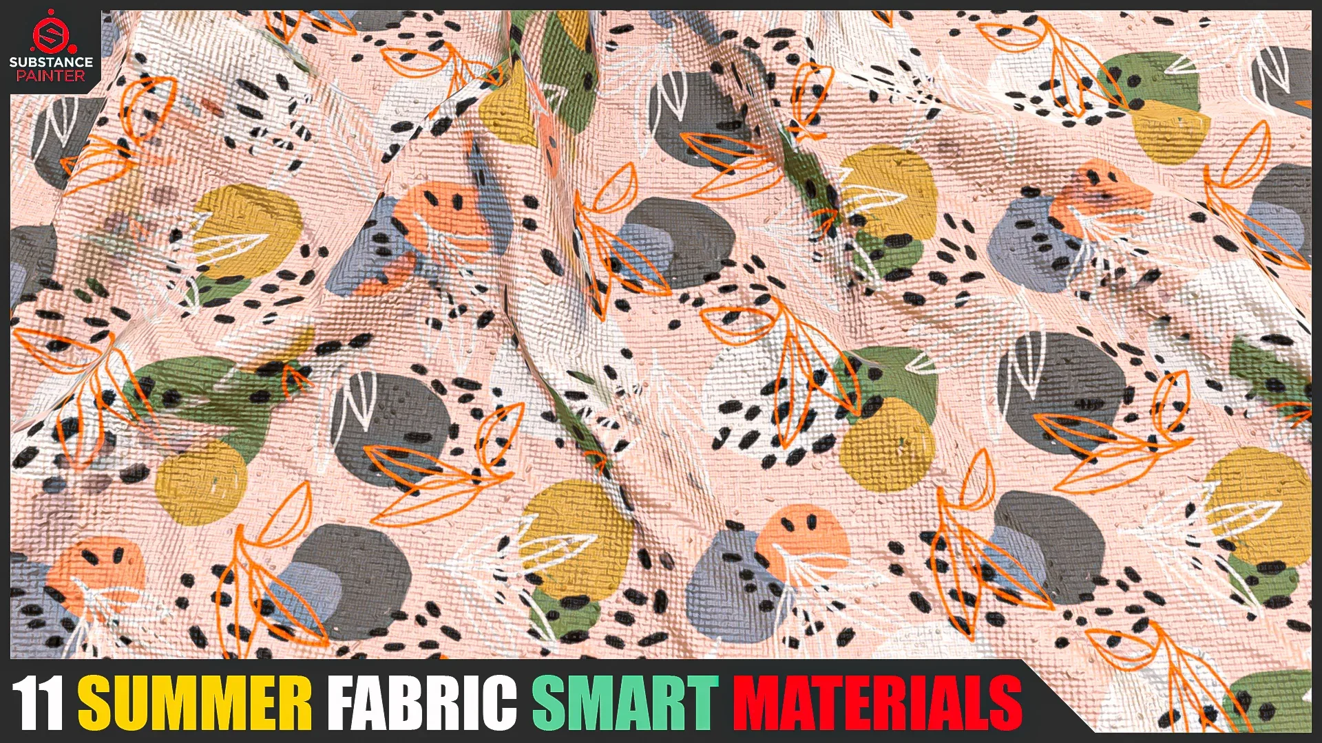 11 Summer Fabric Smart Materials (Substance Painter)