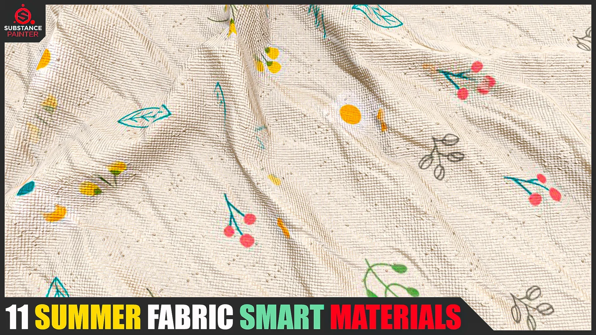 11 Summer Fabric Smart Materials (Substance Painter)