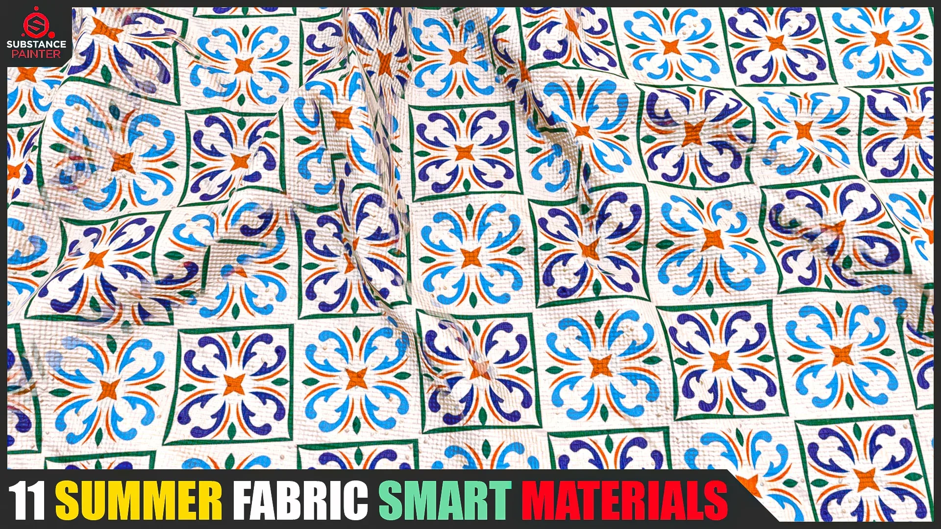 11 Summer Fabric Smart Materials (Substance Painter)