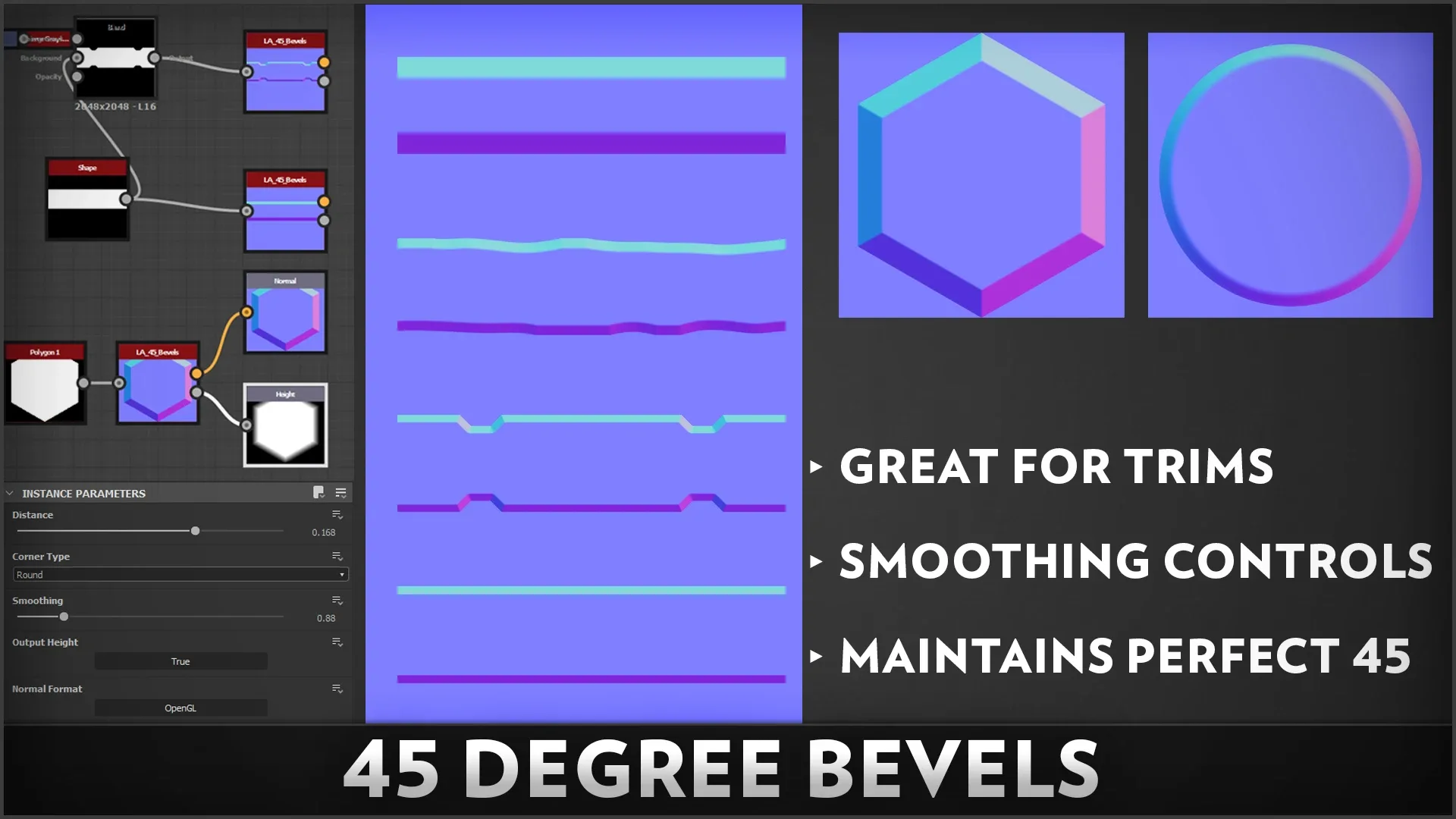 45 Degree Bevel Substance Designer Node