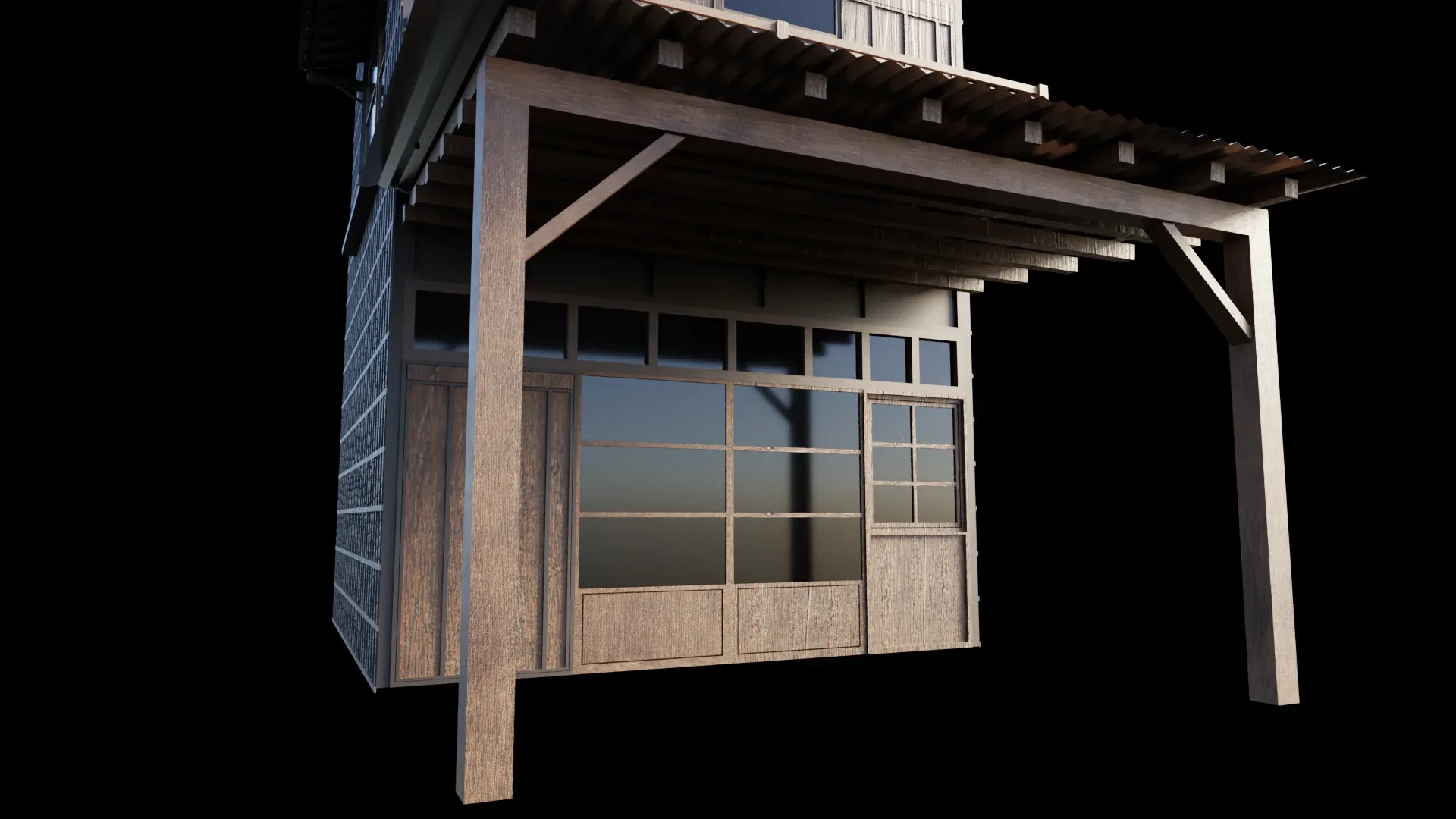 Japanese Wooden House