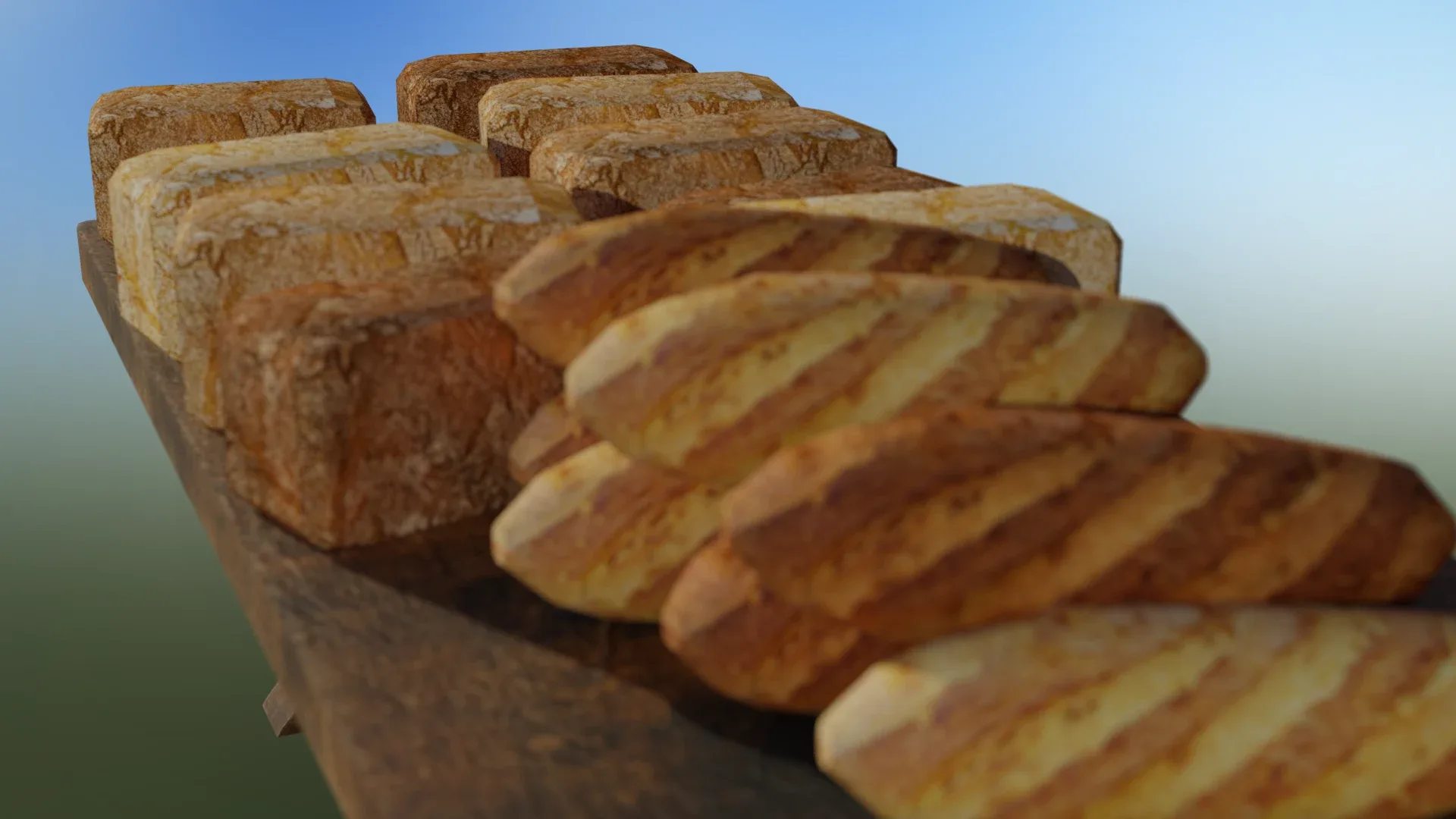 Medieval Bread Table Set