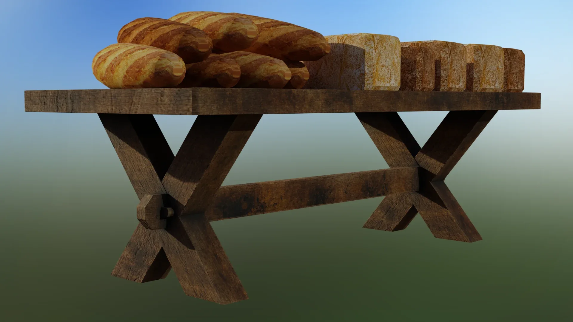 Medieval Bread Table Set