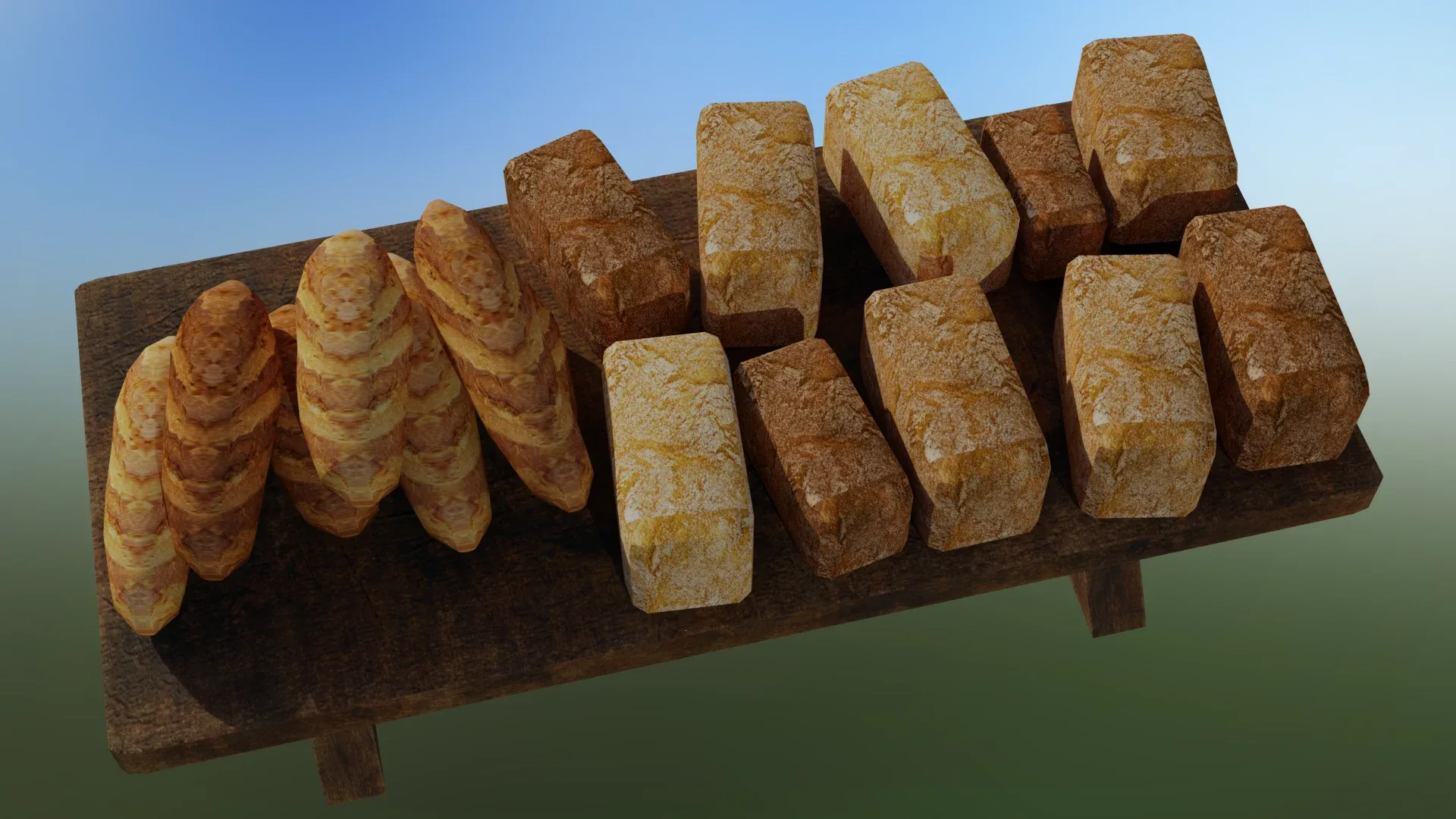 Medieval Bread Table Set