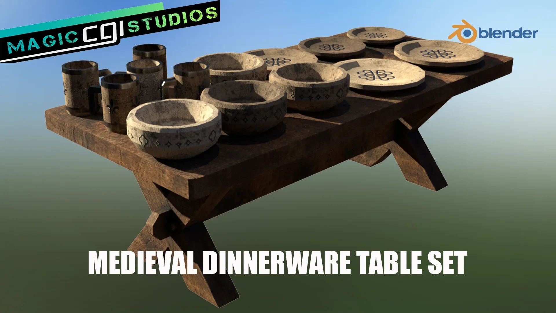 Medieval Dinnerware Table Set