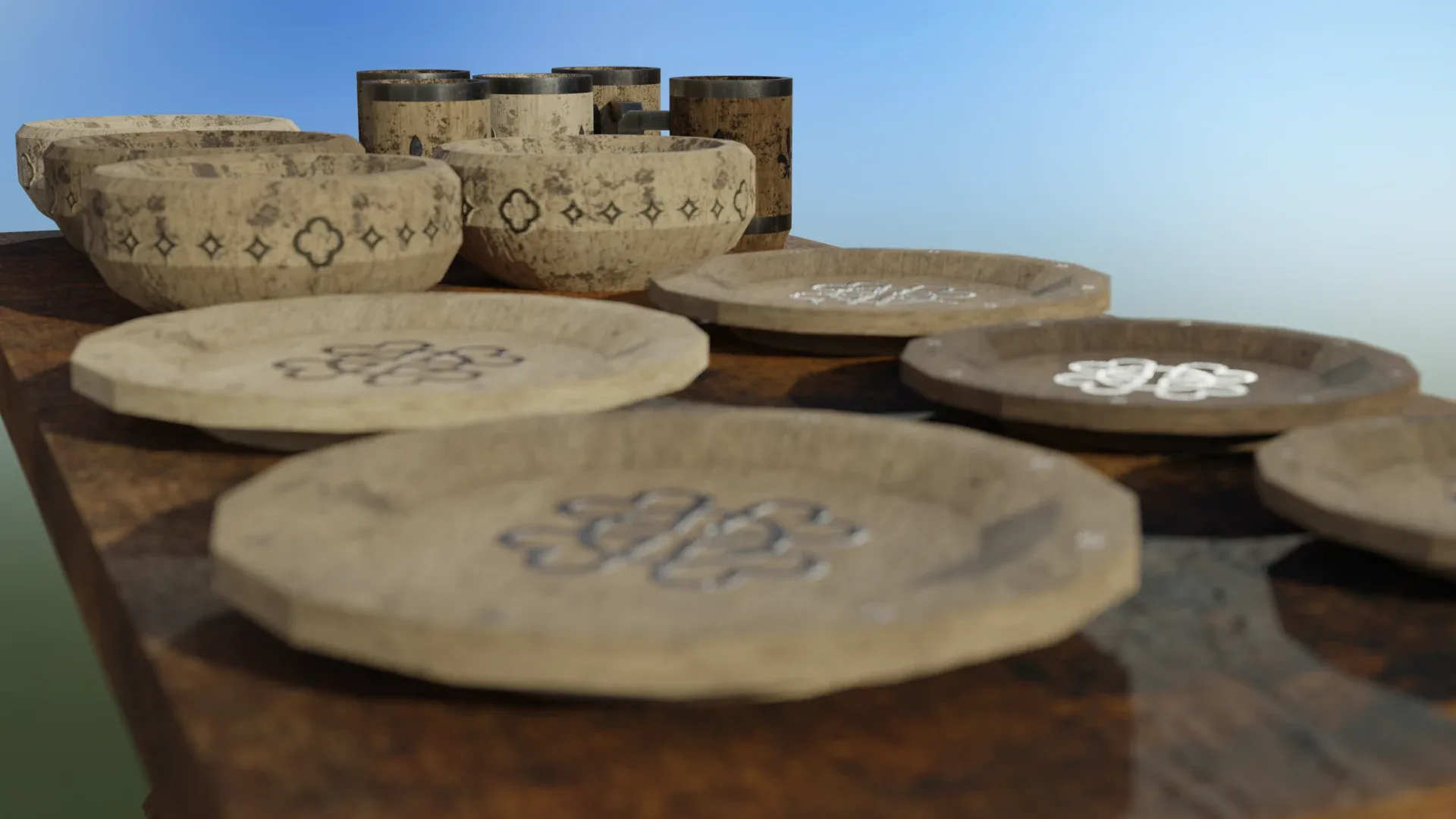 Medieval Dinnerware Table Set