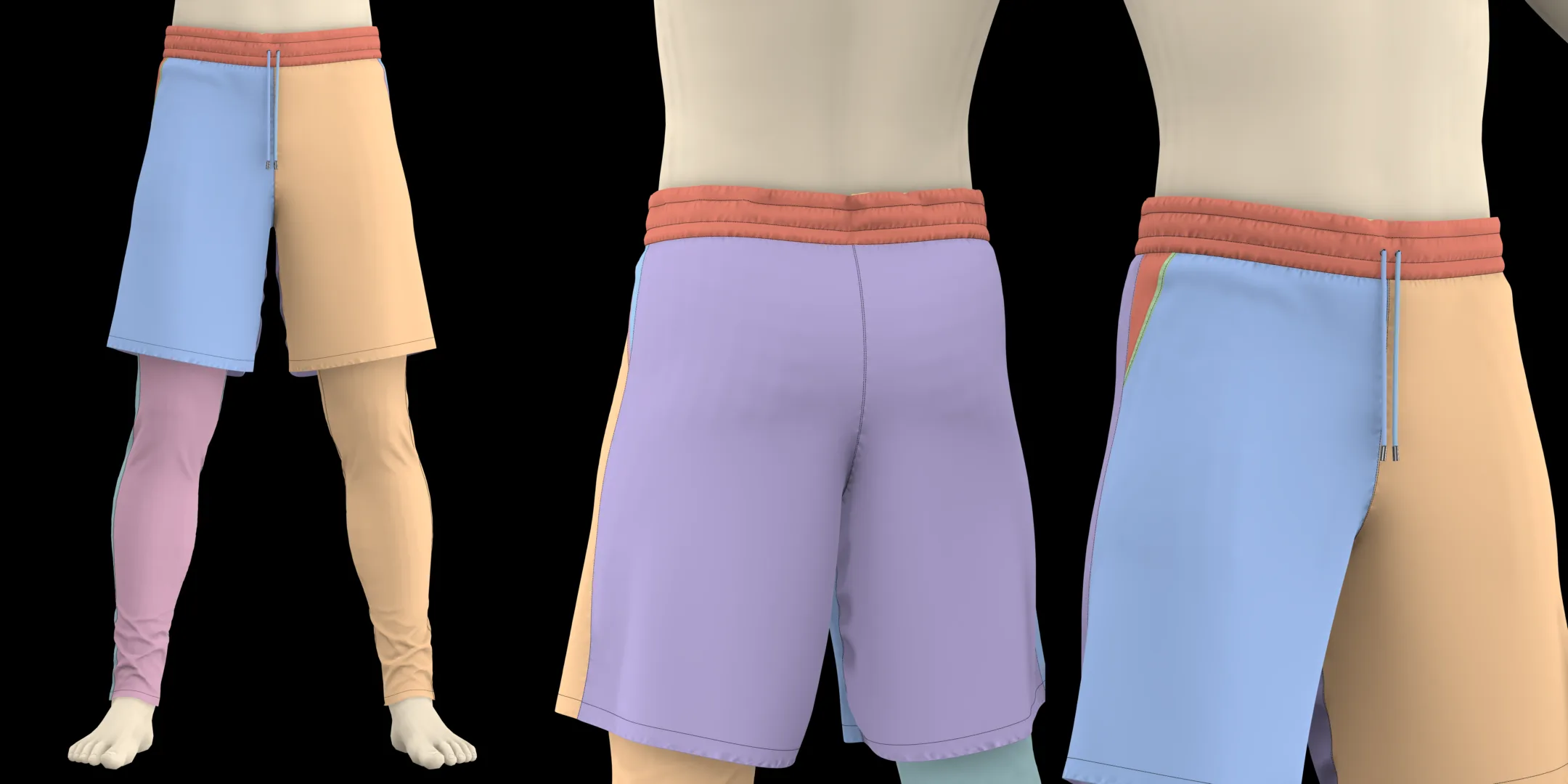 Male Pants Pack. ZPRJ Projects (Genesis 8 avatar)