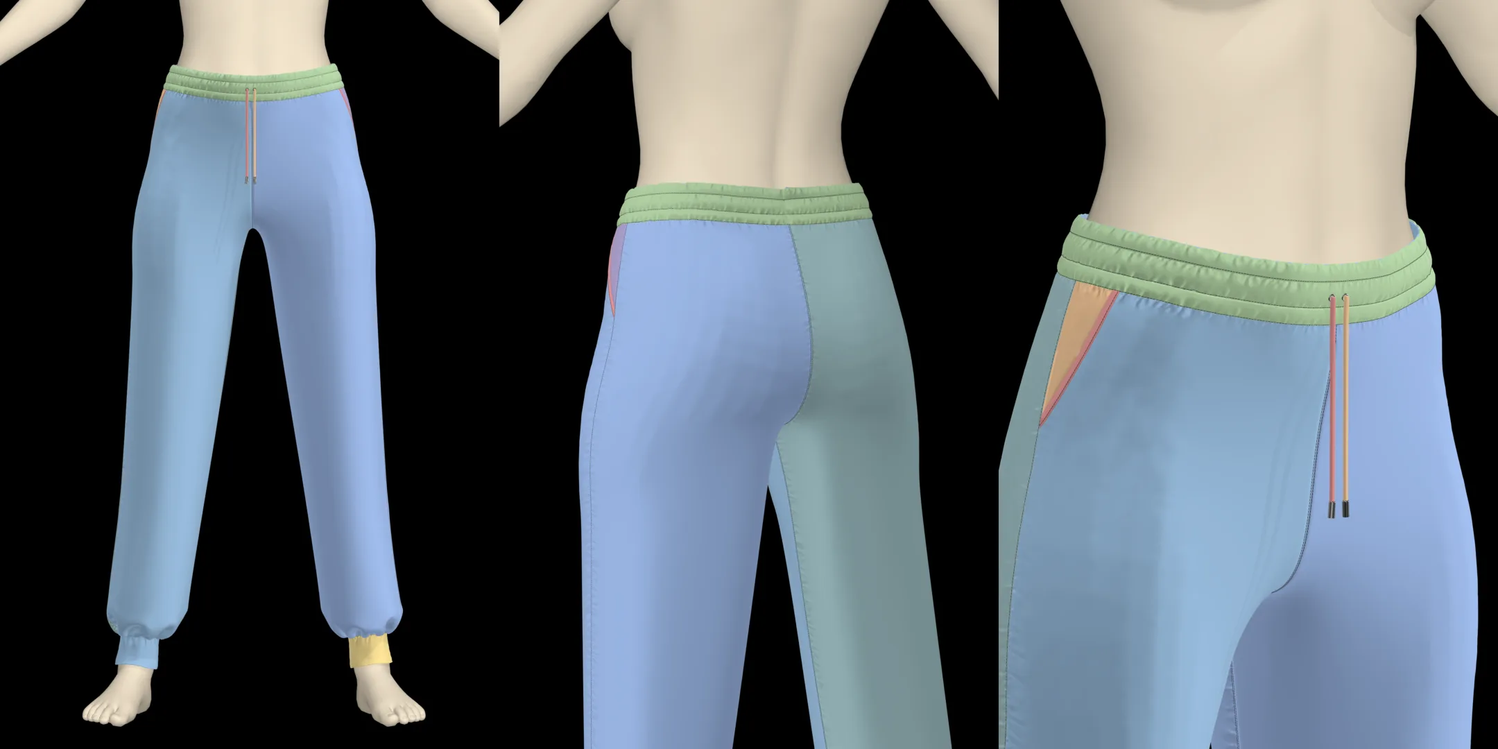 Female Pants Pack. ZPRJ Projects (Genesis 8 avatar)