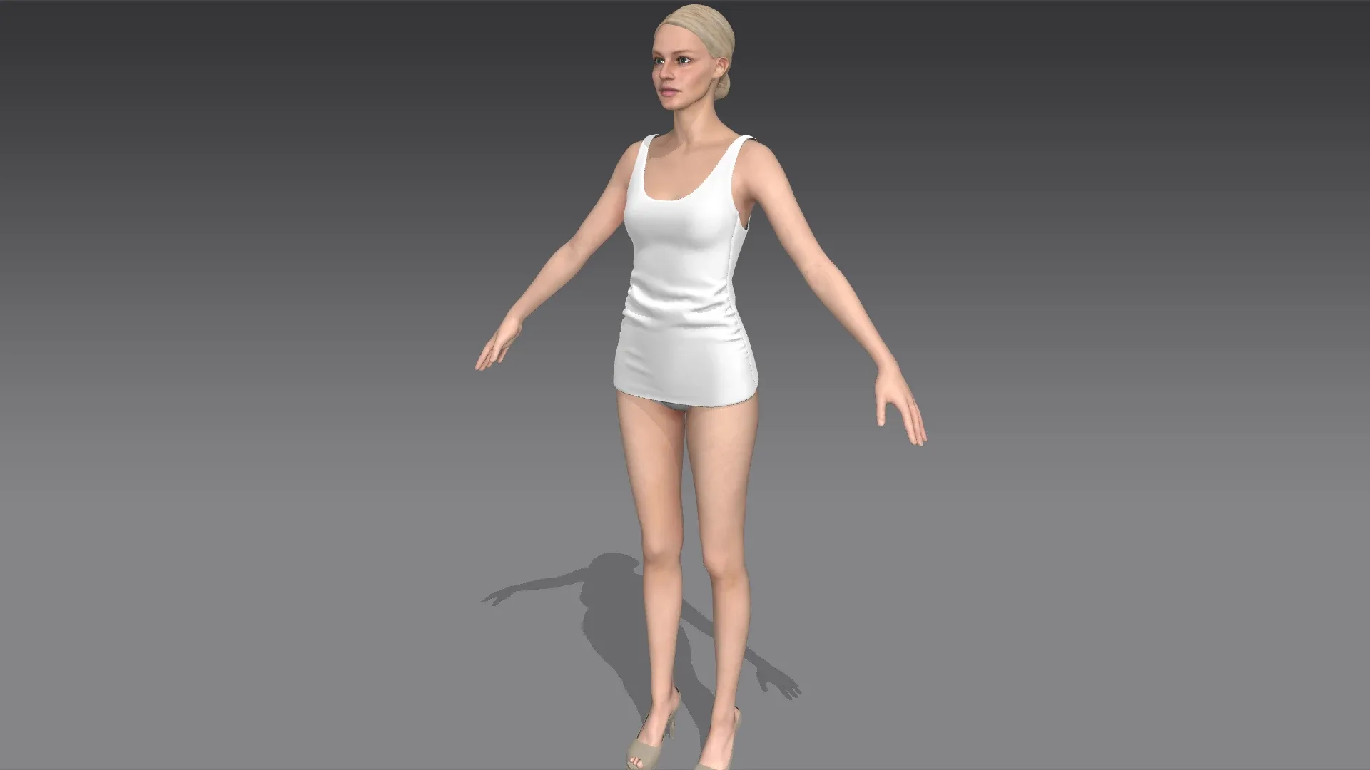 Tank top (Marvelous Designer & Clo3d & OBJ & FBX & Texture)