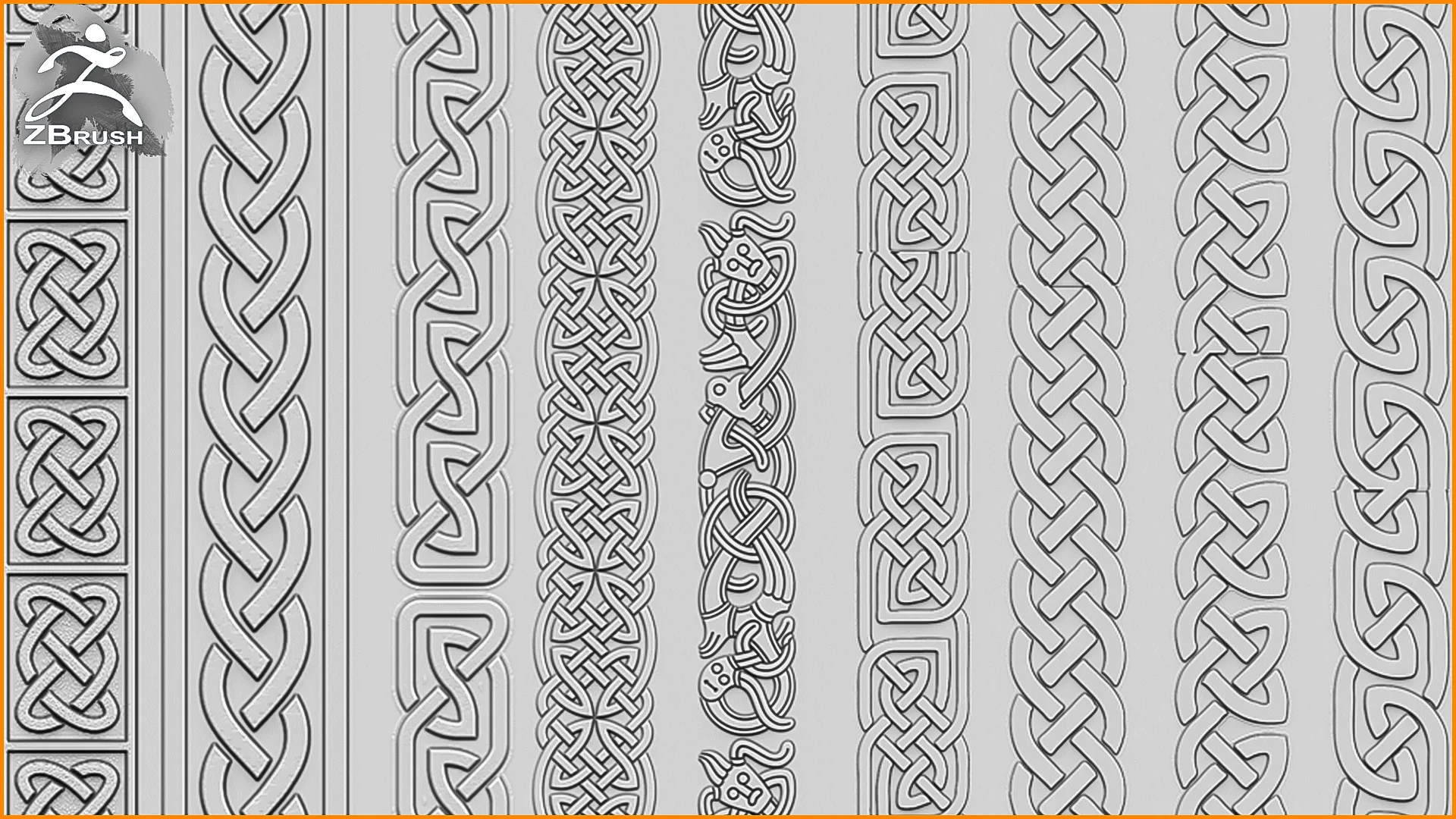 Viking Ornaments Brush for ZBrush