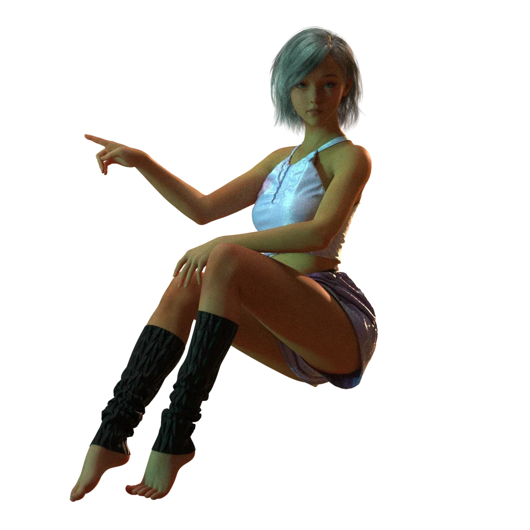 GENESIS 8 FEMALE: CYBERPUNK GIRLY SET| CLO3D| MARVELOUS DESIGNER PROJECT +OBJ+FBX