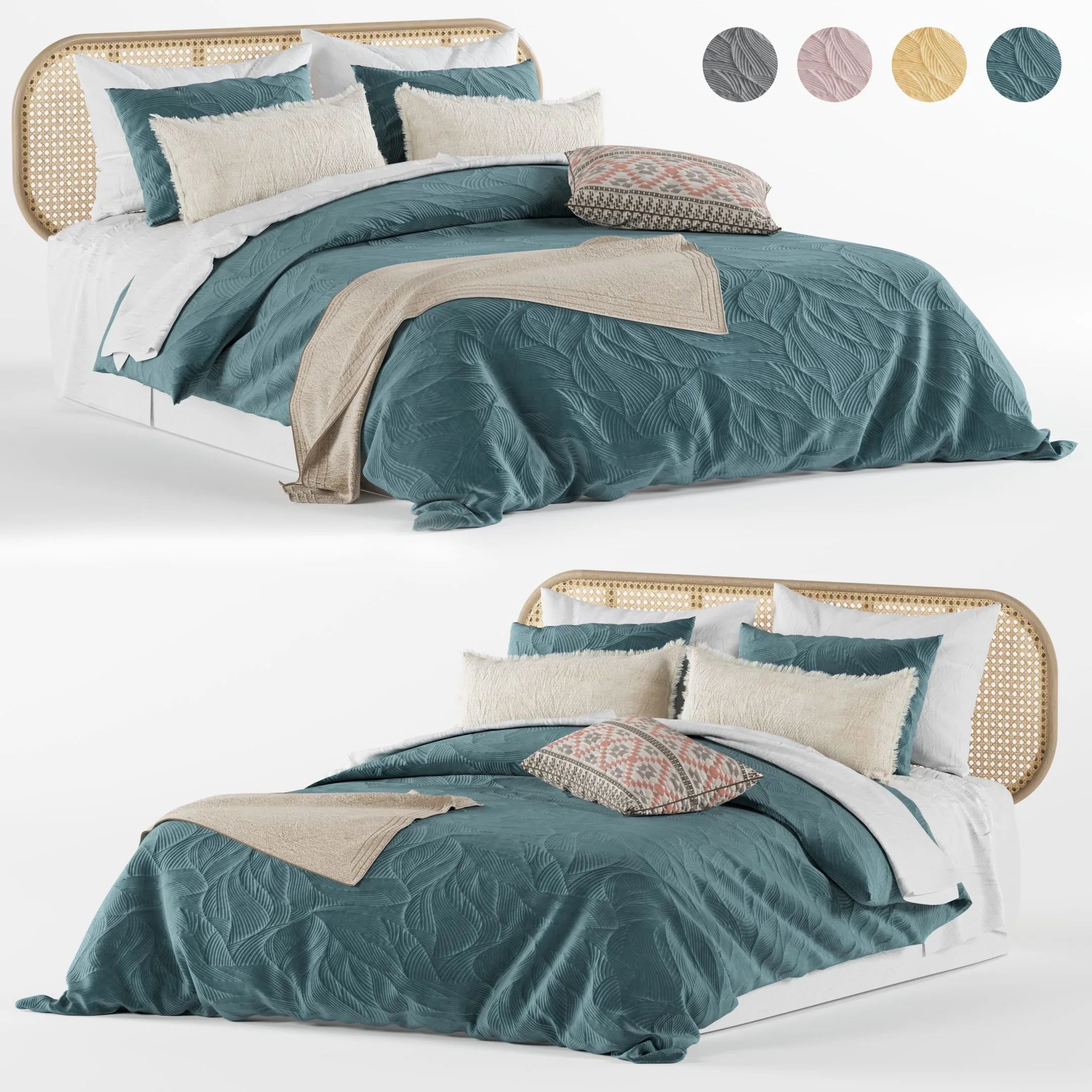 Adairs Bed no#01 with LUANA QUILT COVER