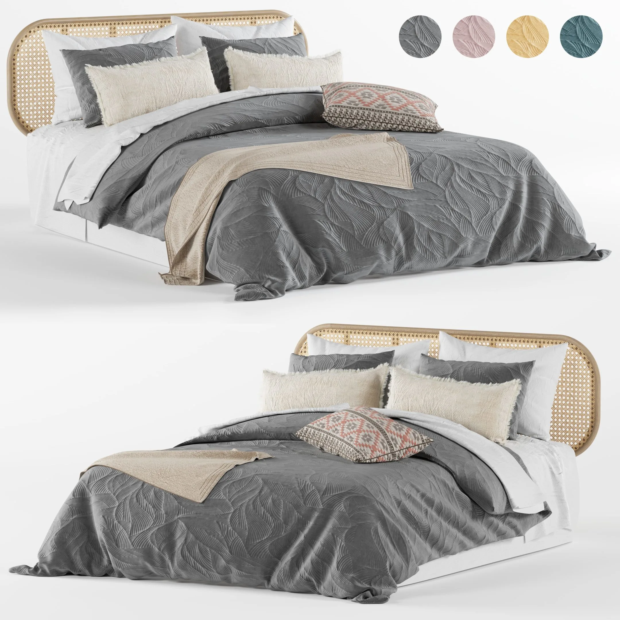 Adairs Bed no#01 with LUANA QUILT COVER