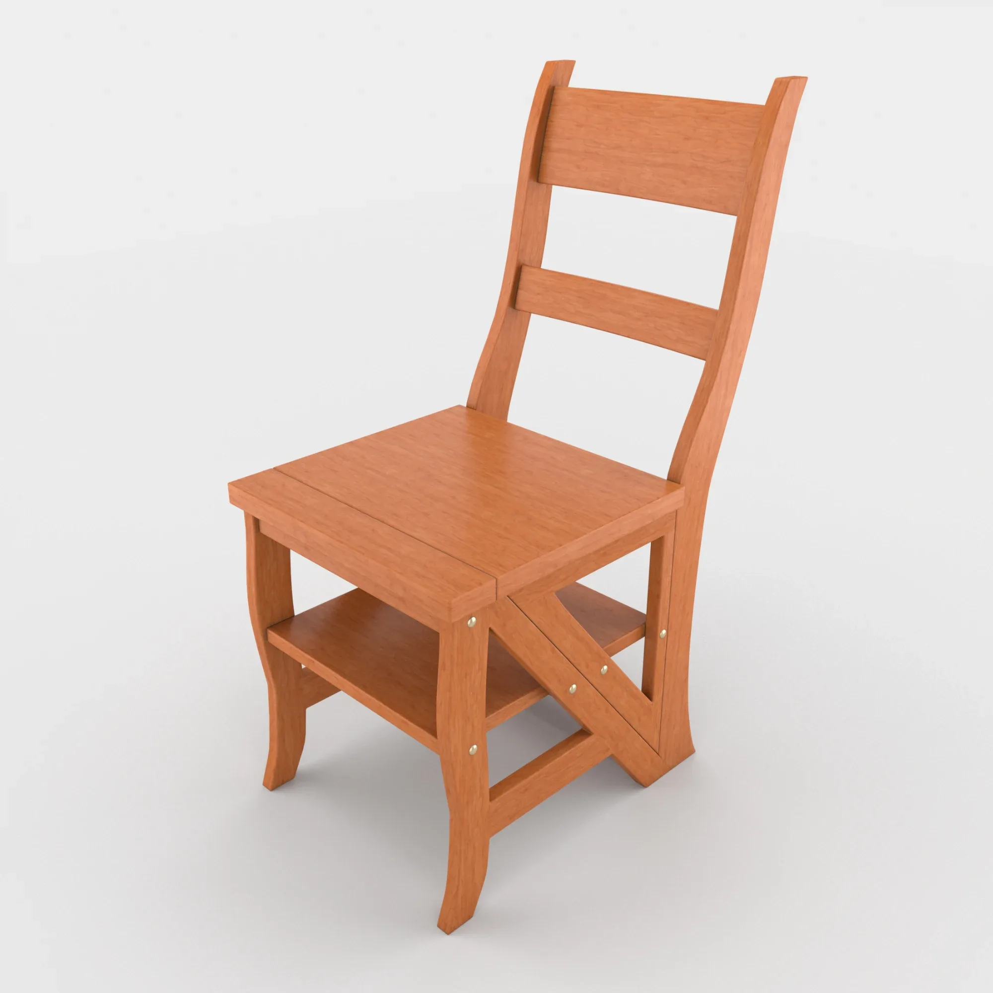 Ladder Chair + Rigging and Animation (4 wood versions)