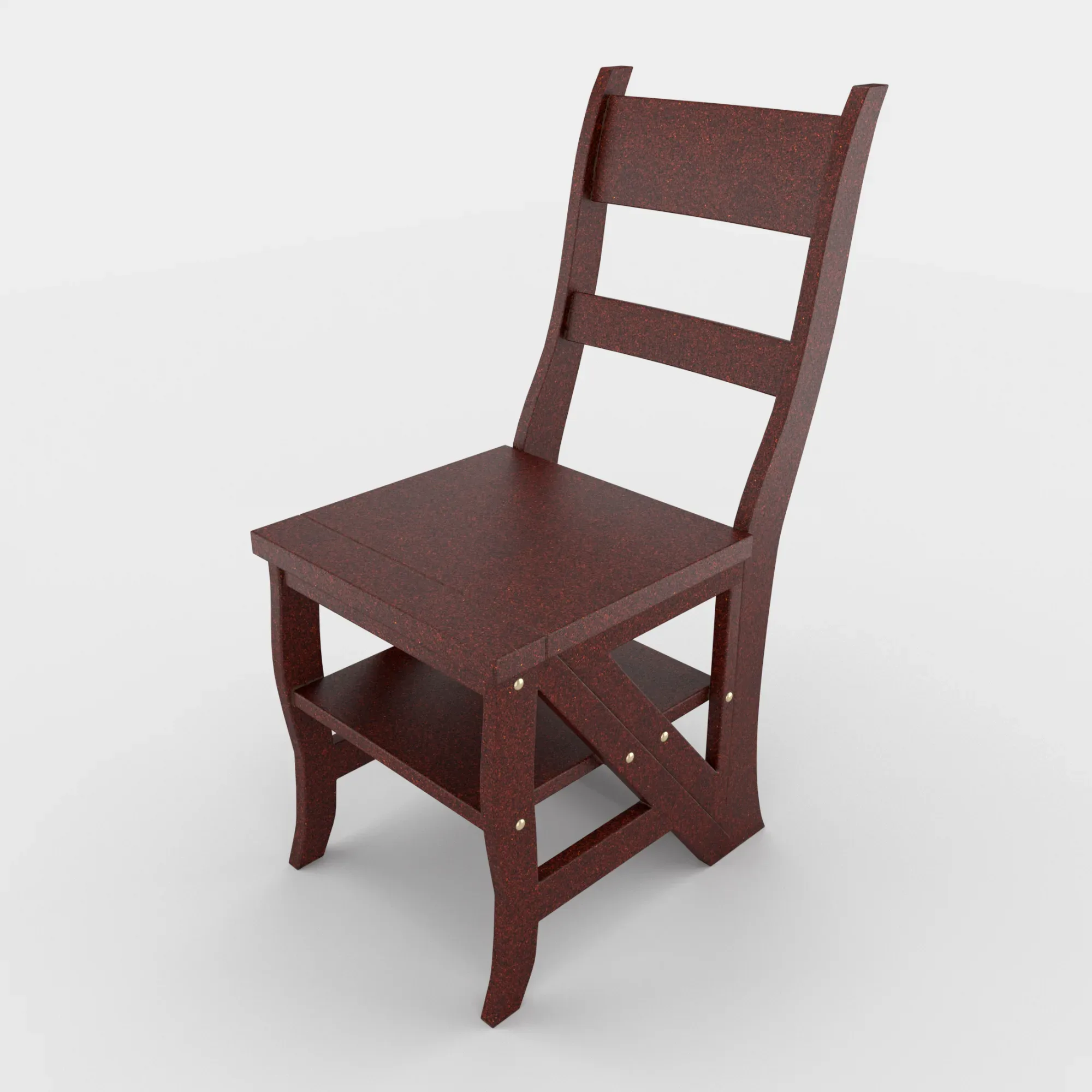 Ladder Chair + Rigging and Animation (4 wood versions)