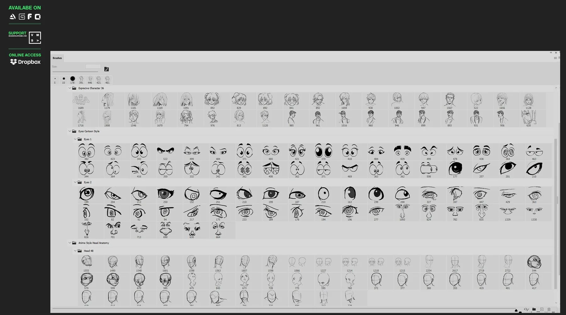 TOON | ANIME MANGA GUIDE BRUSHES