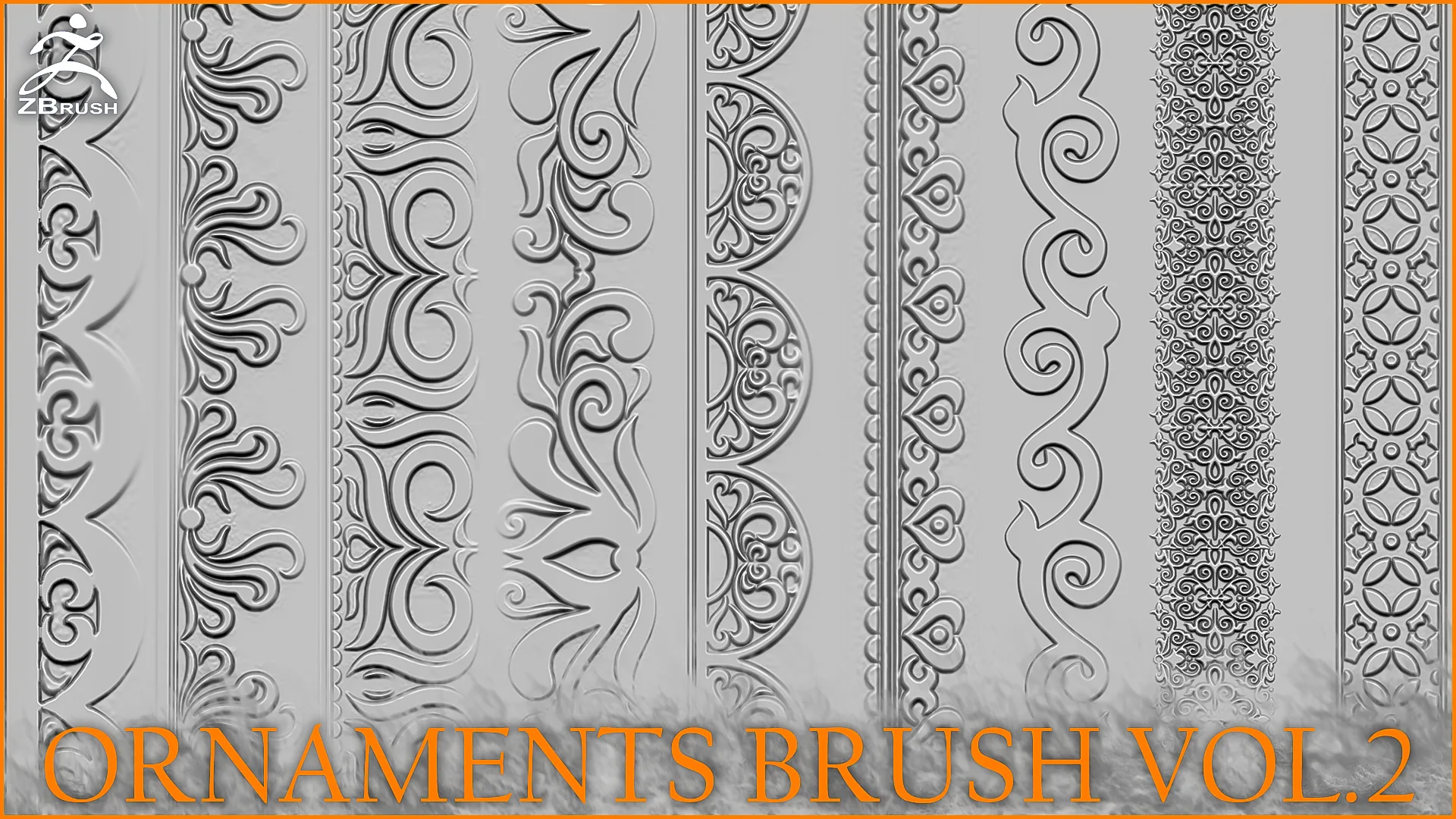 Ornaments Brush for ZBrush vol.2 (Tutorial)