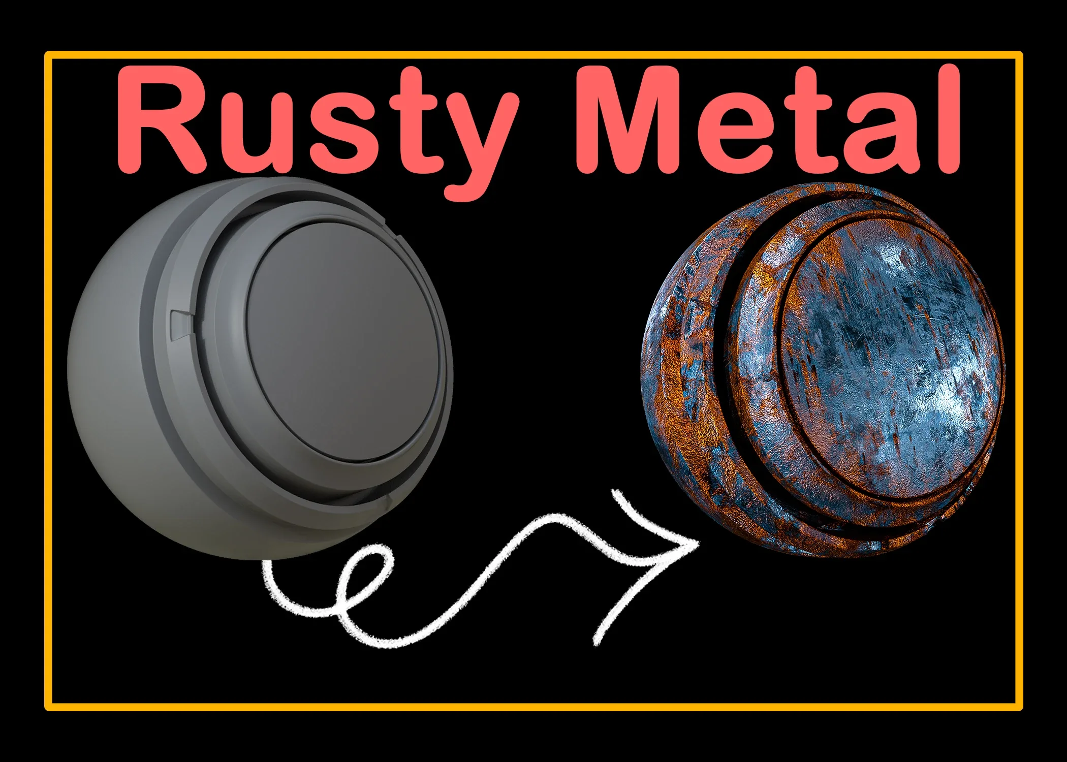 Tutorial Make a Real Rusty Car Metal Smart Material + Smart Material file