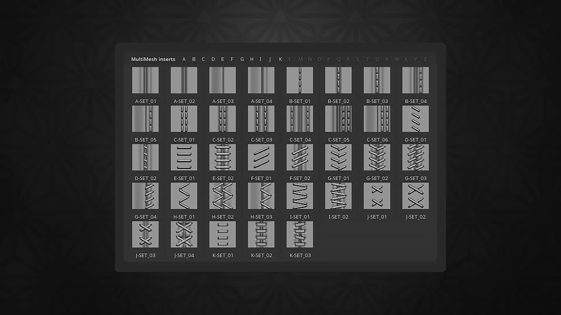 [VDM Brush] Seams Maker VDM Brush for ZBrush 2021