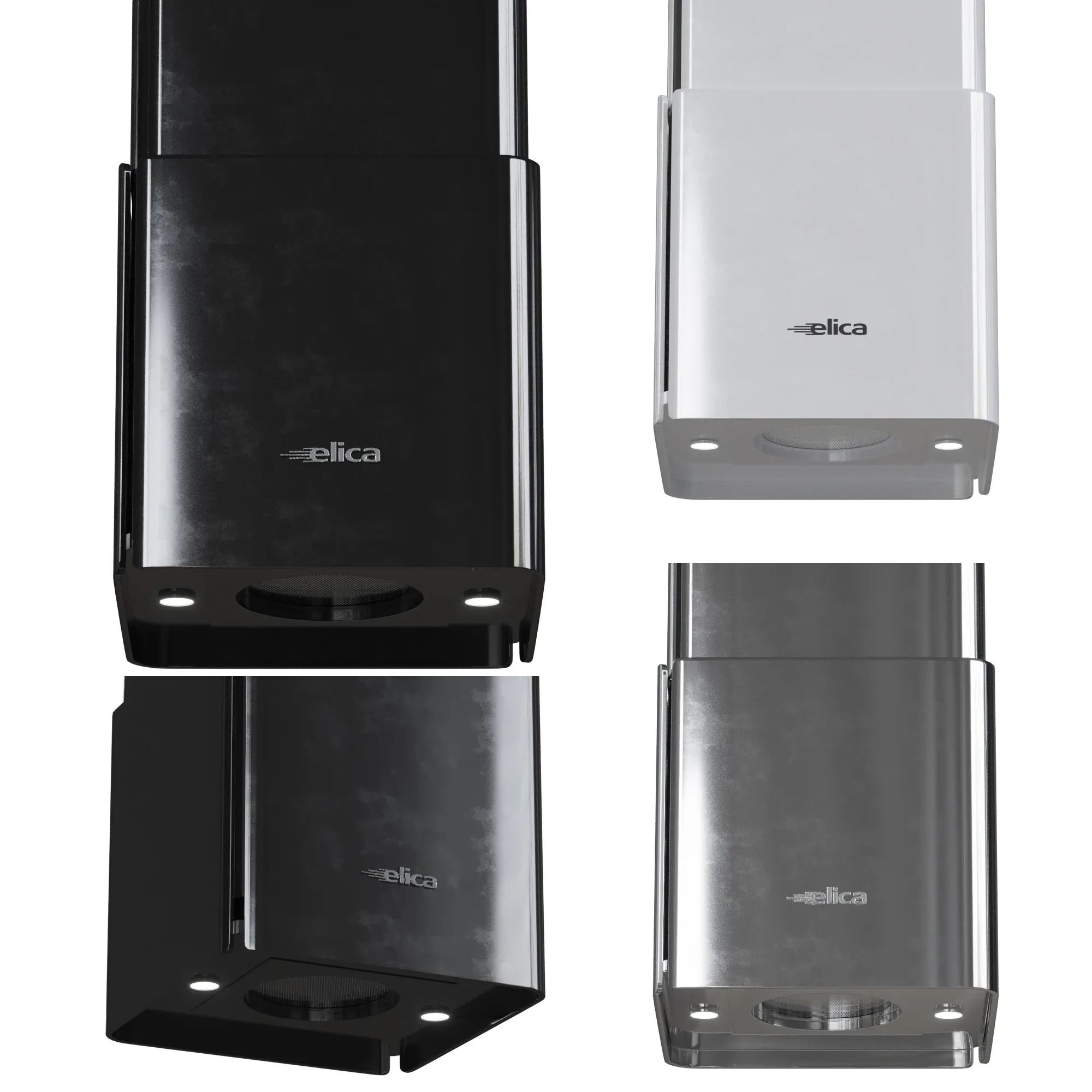 Elica Island Hood and Hob FlippedNormals