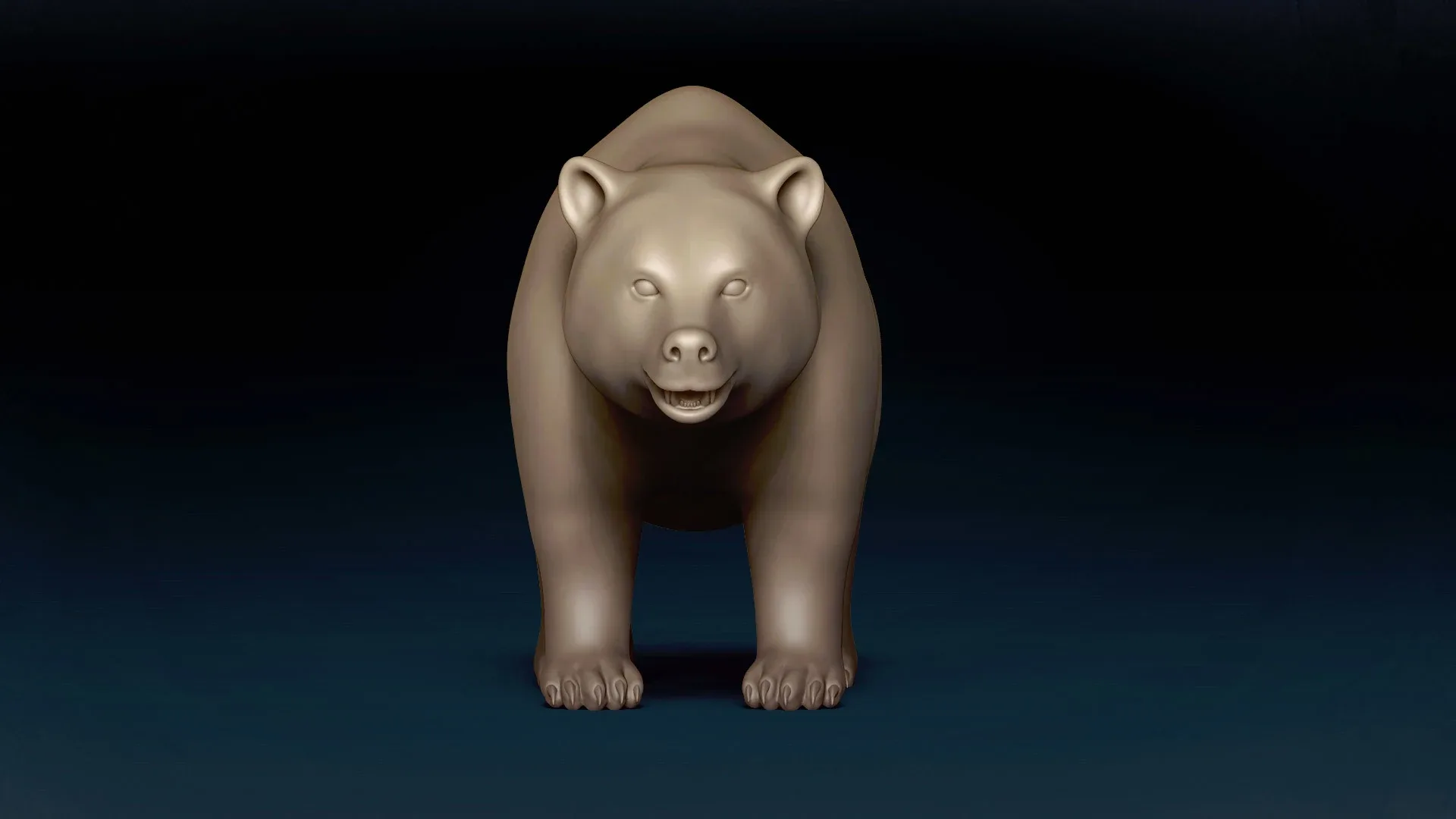 Brown Bear Basemesh 3D model