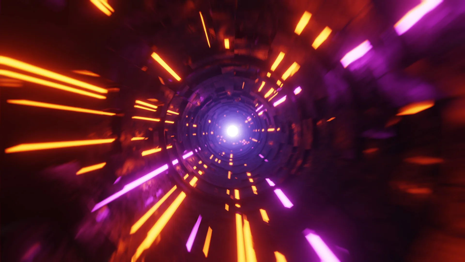 Sci-Fi Tunnel Time Warp Portal 3D Model