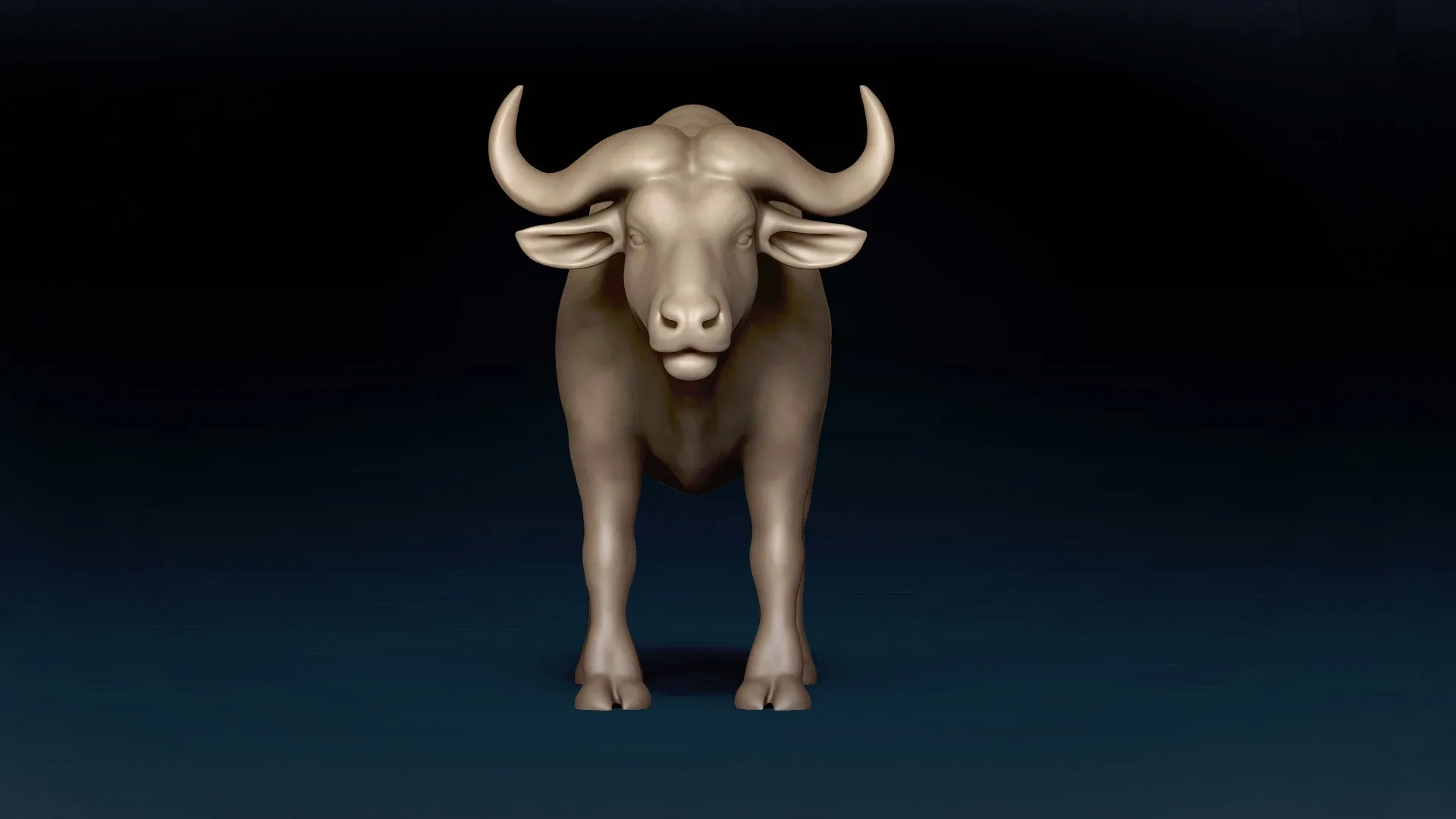 African Buffalo Basemesh 3D model