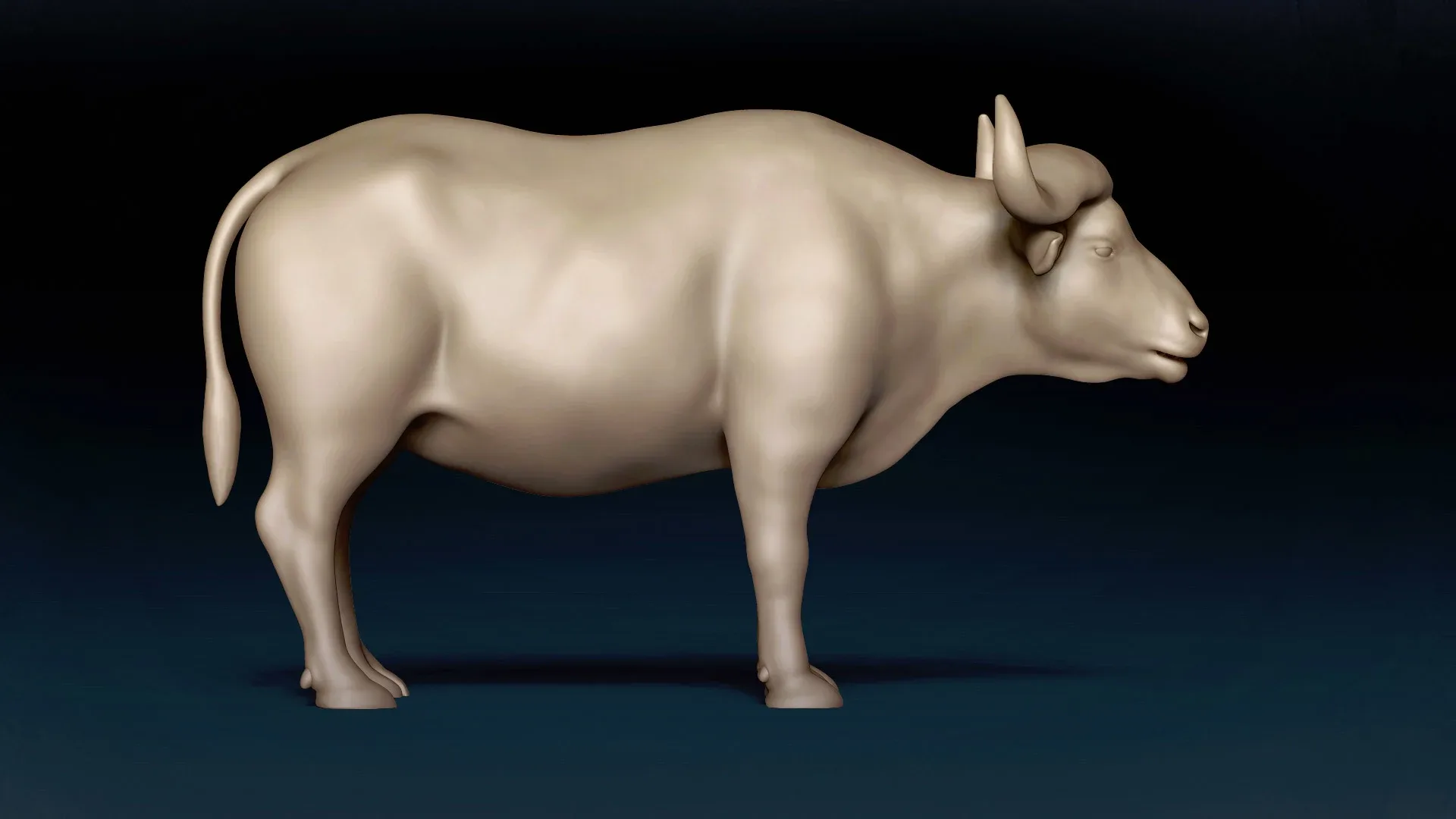 African Buffalo Basemesh 3D model