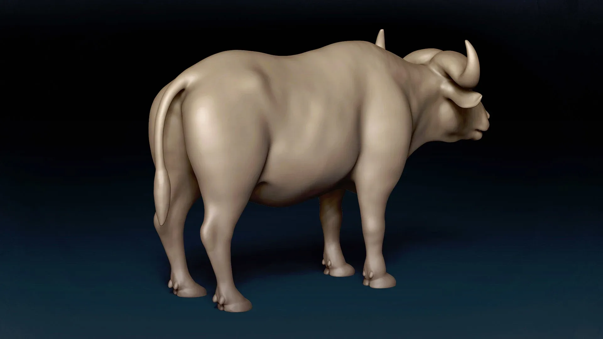 African Buffalo Basemesh 3D model