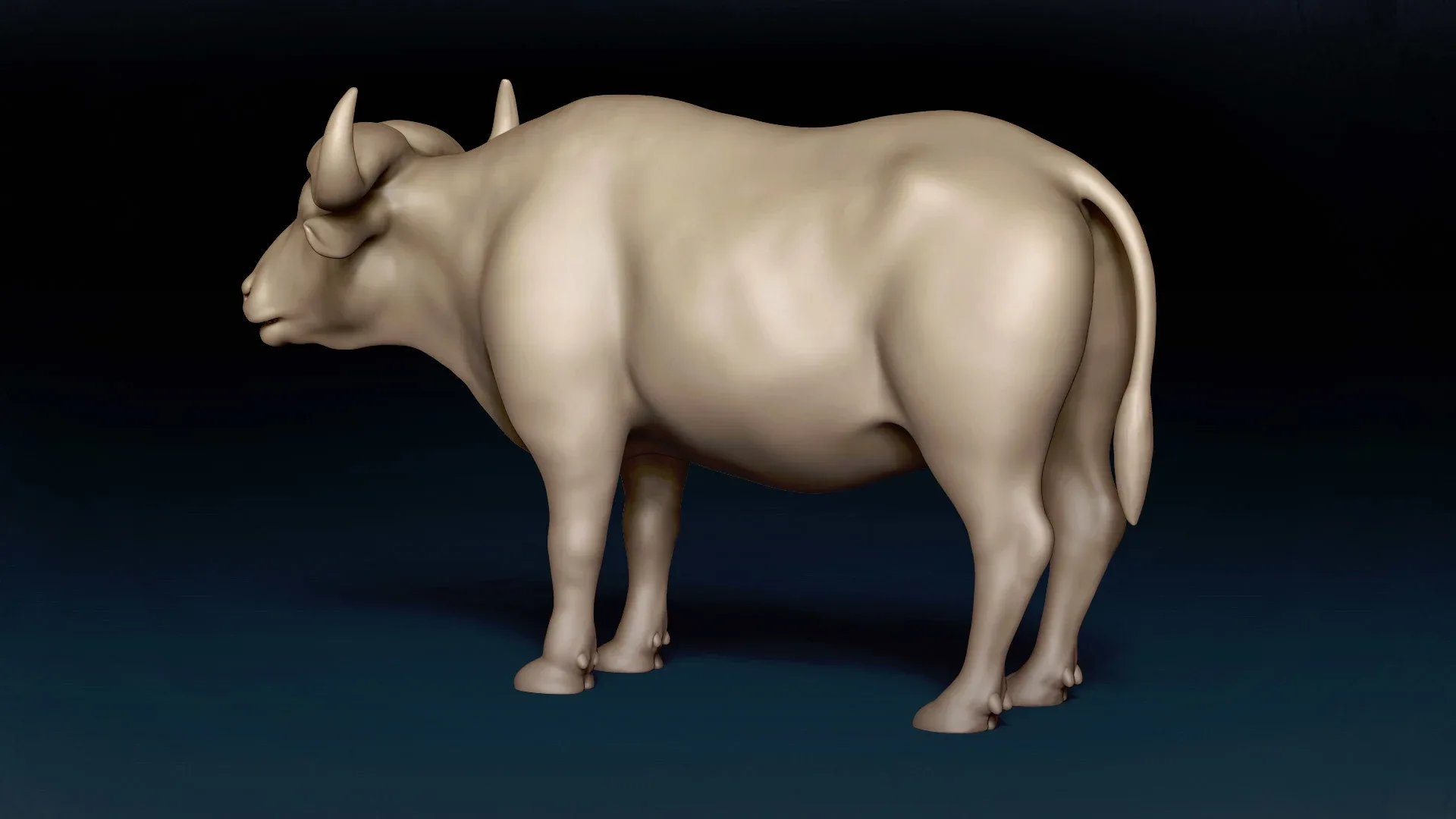 African Buffalo Basemesh 3D model