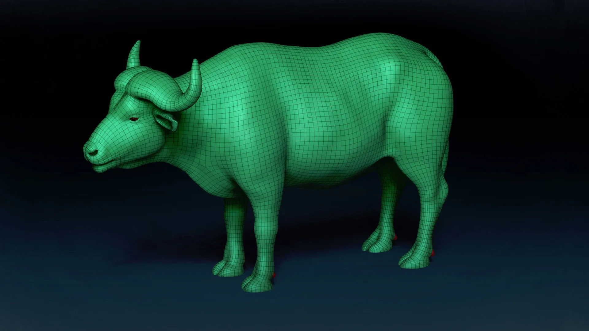 African Buffalo Basemesh 3D model