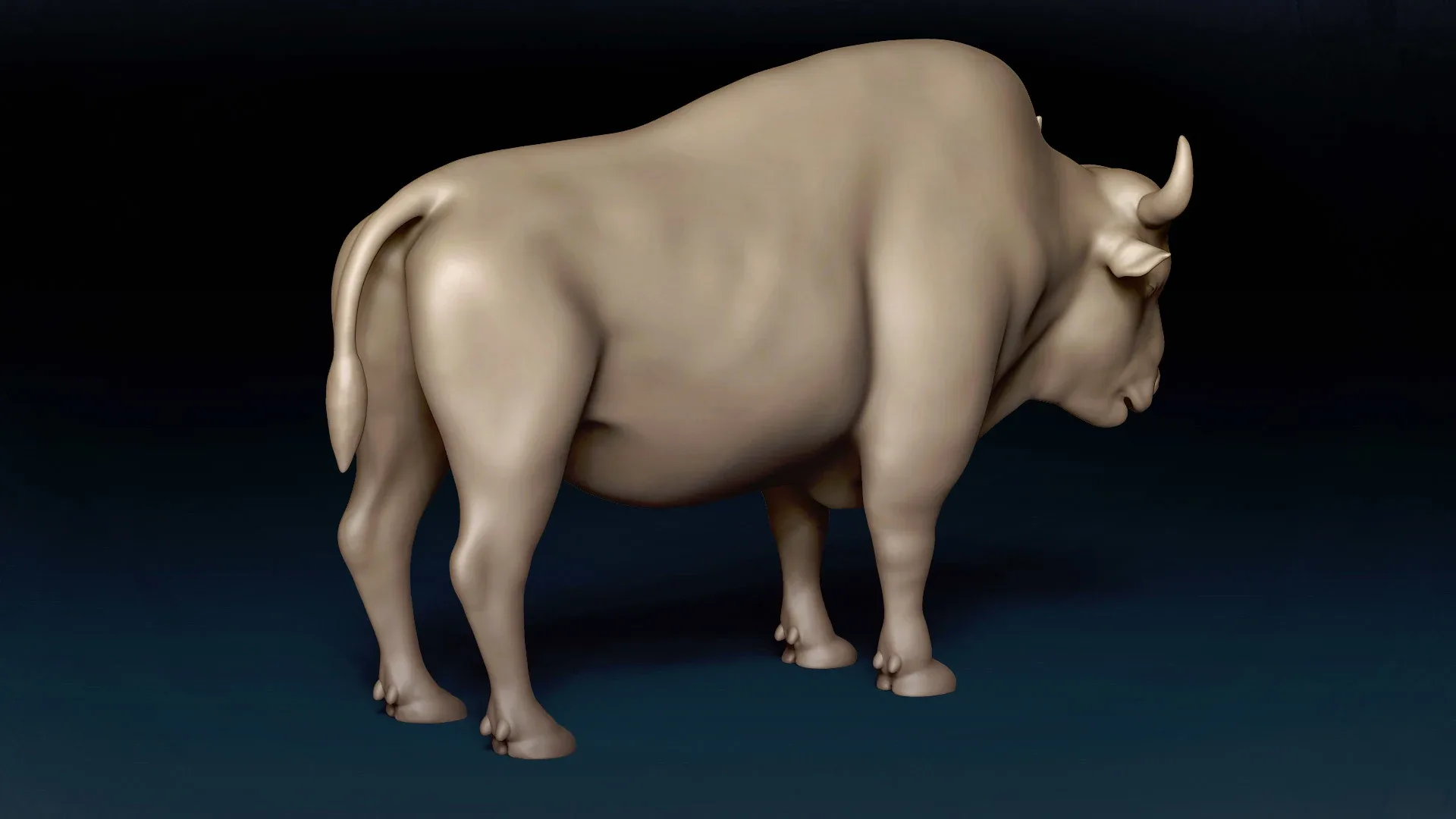 American Bison Basemesh 3D model