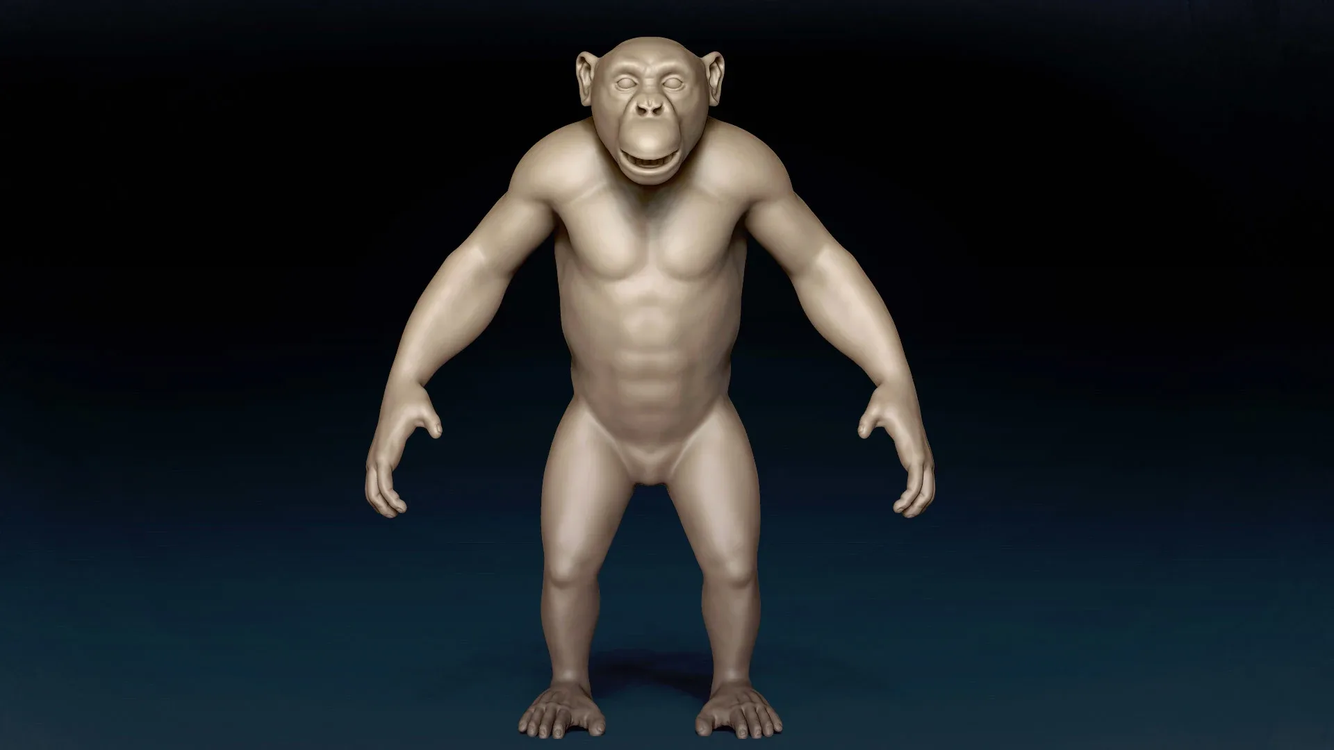 Chimpanzee Basemesh 3D model