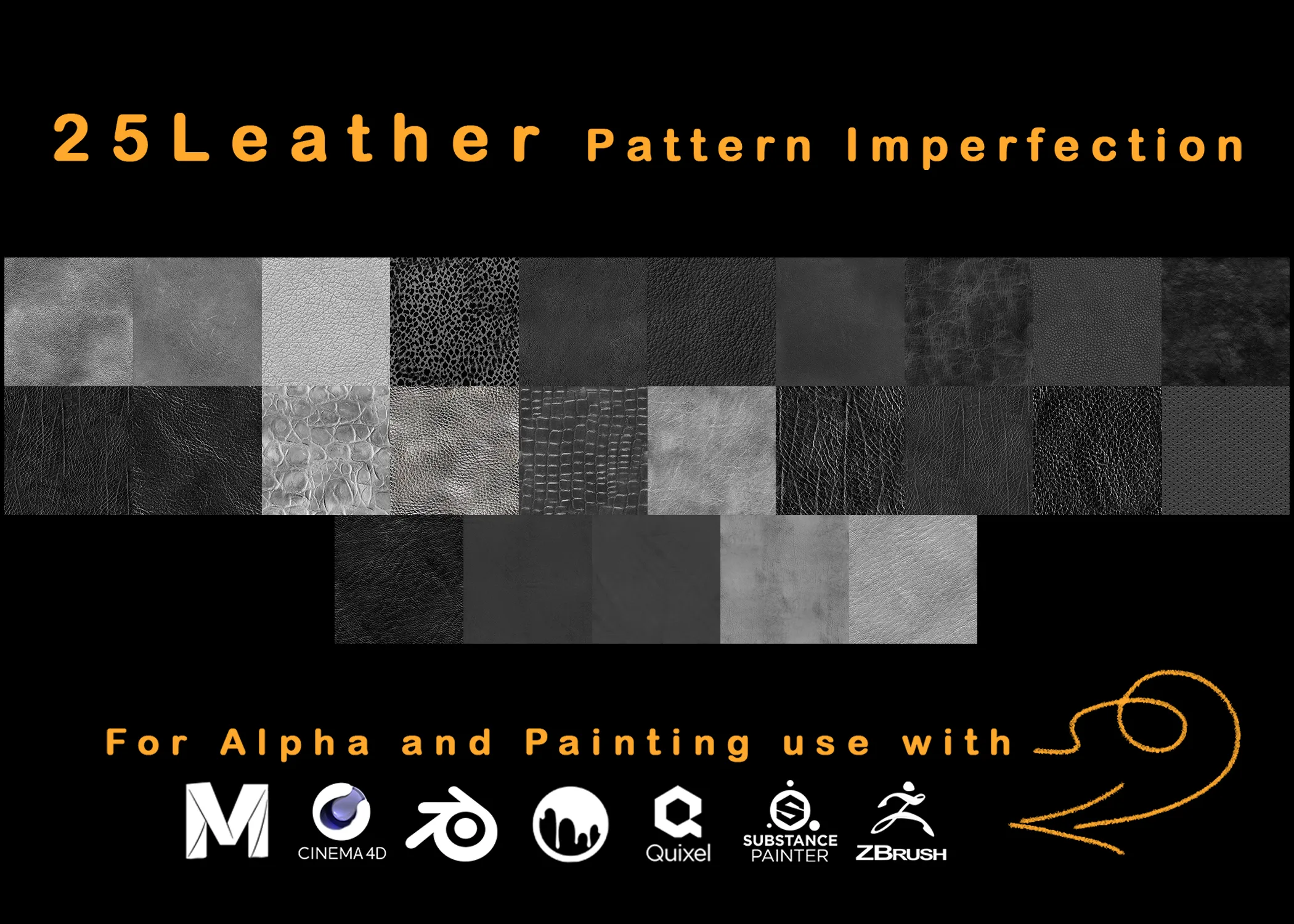 25 Reality Leather Smart Material + 25 Leather Pattern Imperfection - VOL 01