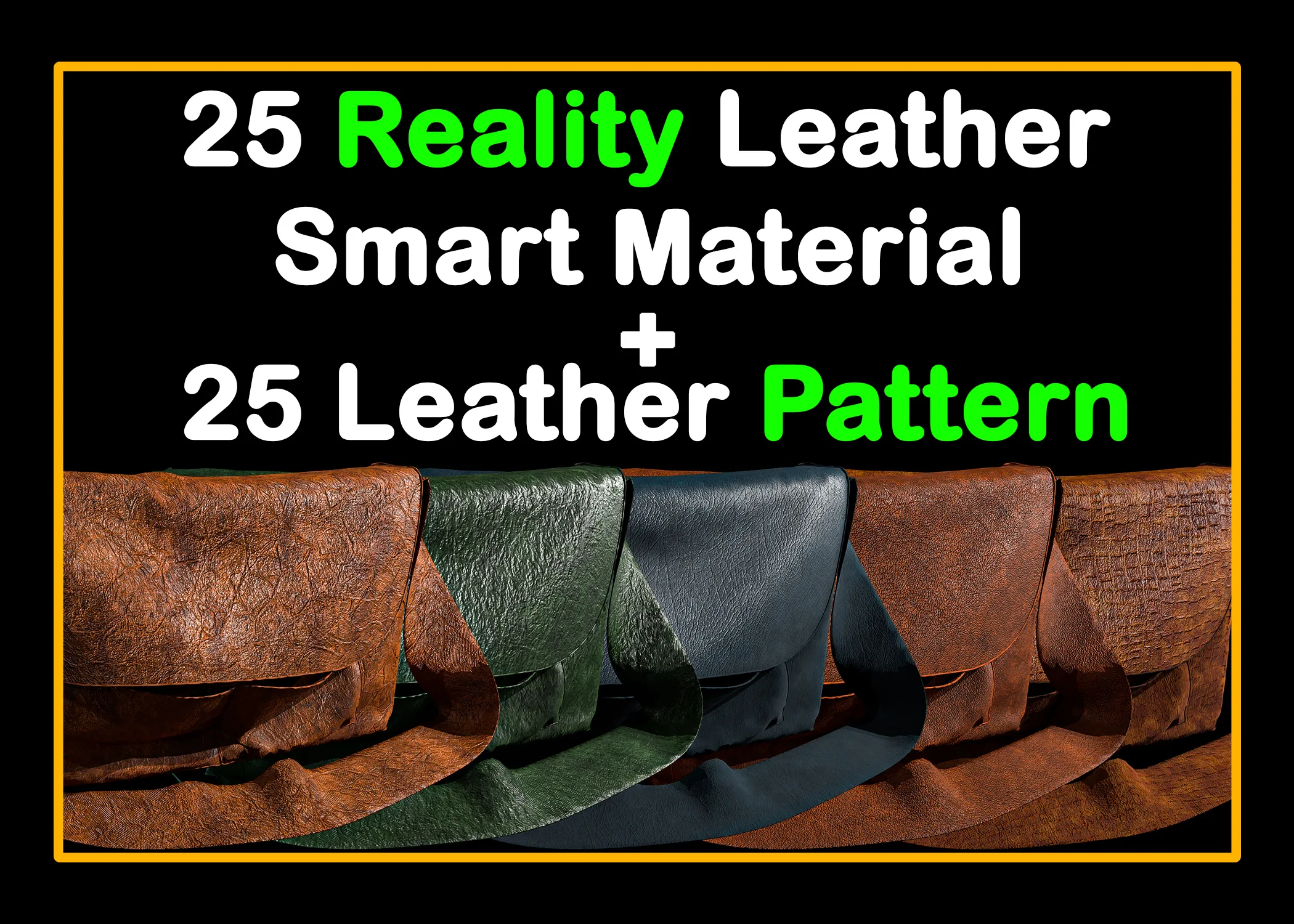 25 Reality Leather Smart Material + 25 Leather Pattern Imperfection - VOL 01