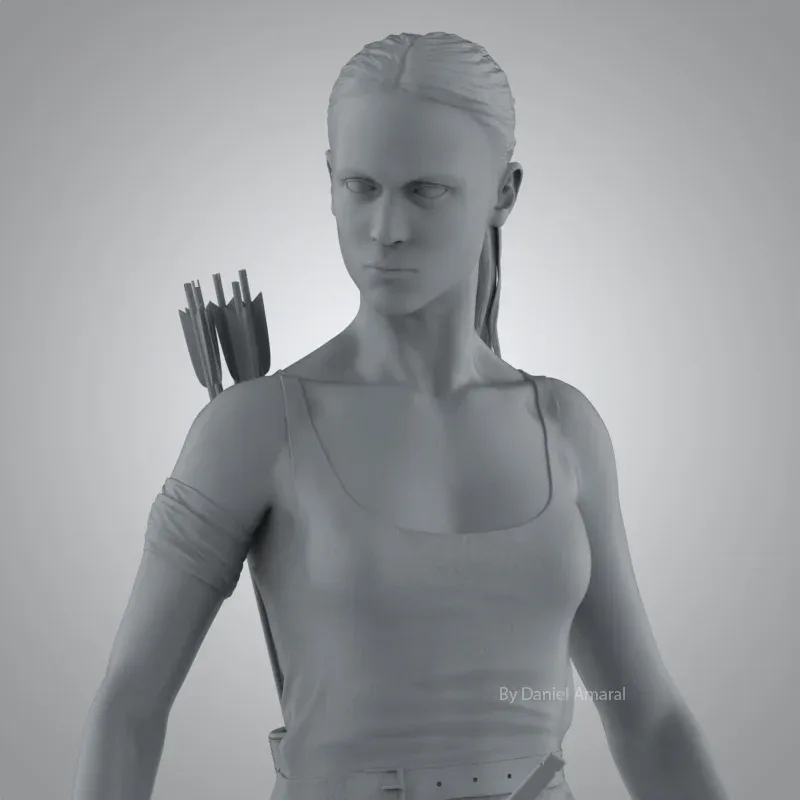 Alicia Vikander Tomb Raider 3D Printable Model