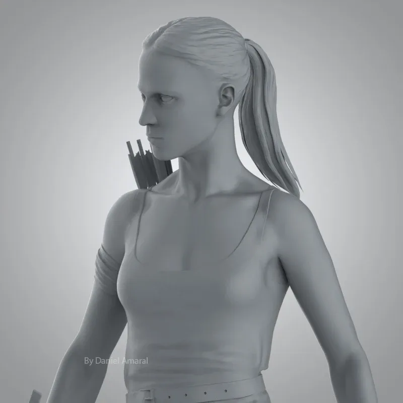 Alicia Vikander Tomb Raider 3D Printable Model